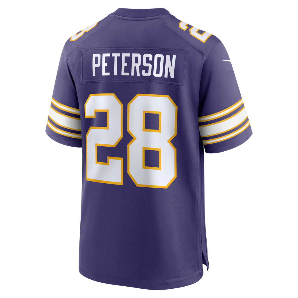 Men's Minnesota Vikings Adrian Peterson Nike Purple Alternate 2 Classic Retired Game Jersey
