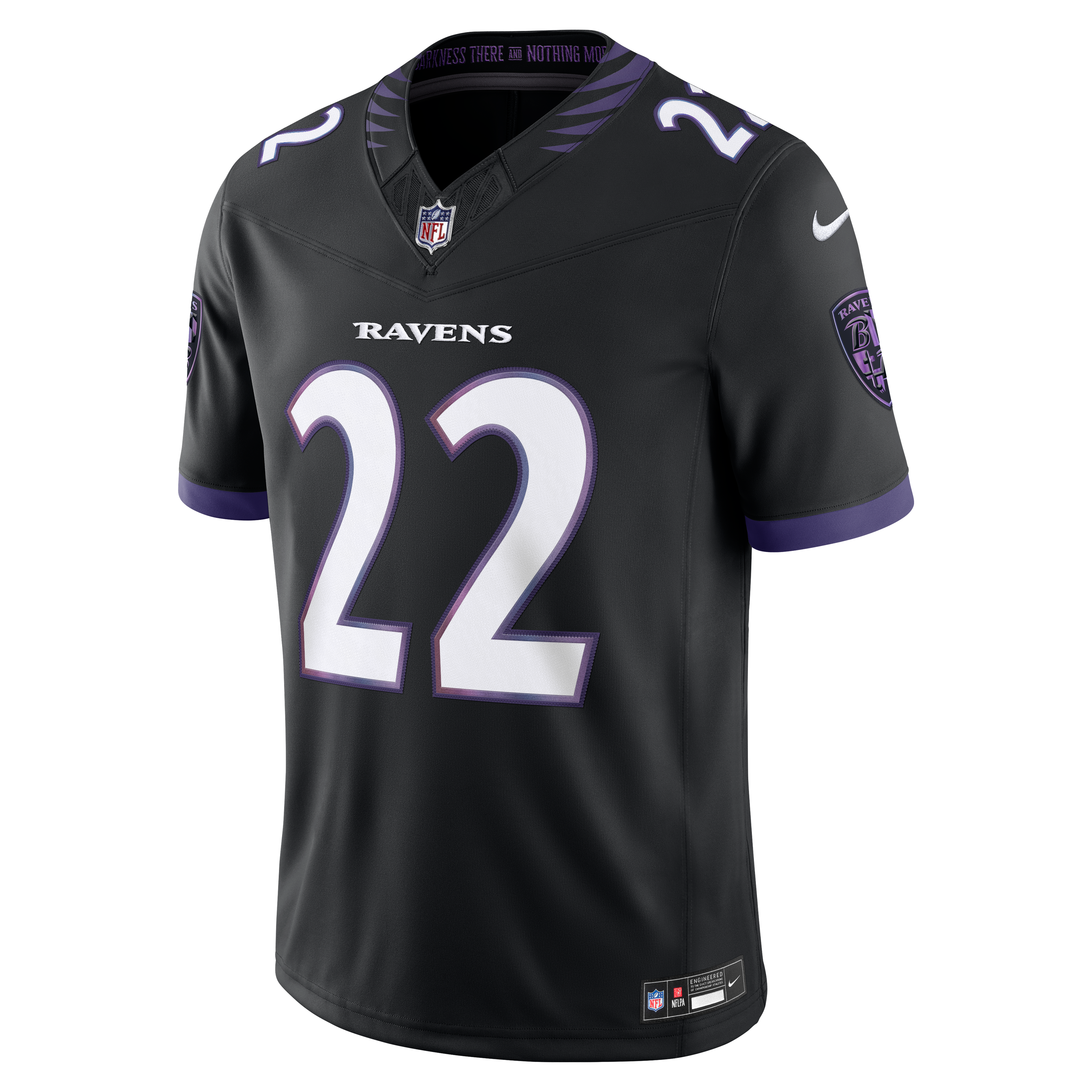 Men's Baltimore Ravens Derrick Henry Nike Black Alternate Alternate Vapor Fuse Stitched Limited Jersey