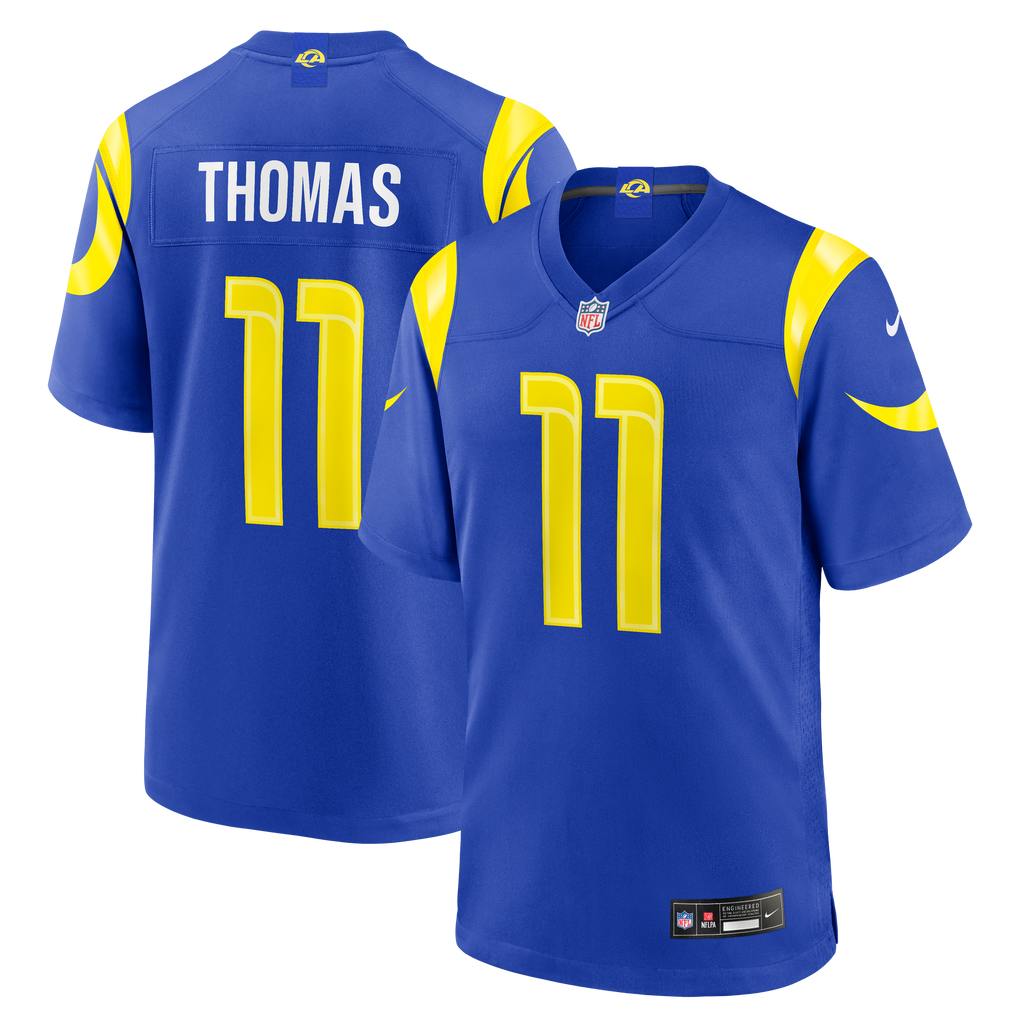Men's Los Angeles Rams Keir Thomas Nike Royal Team Game Jersey