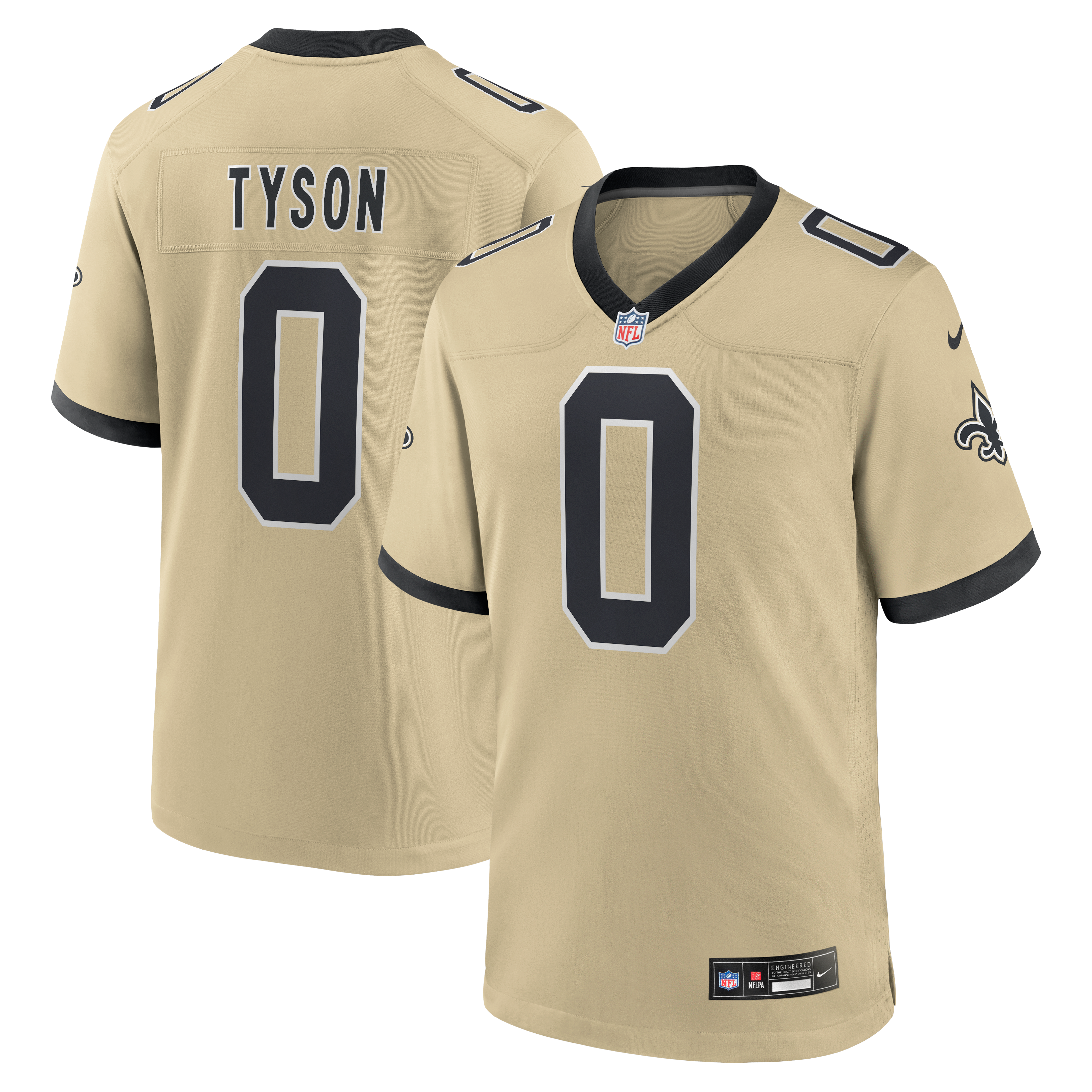 Men's New Orleans Saints Jordyn Tyson Nike Gold 2026 Nfl Draft First Round Pick No 8 Alternate Game Jersey