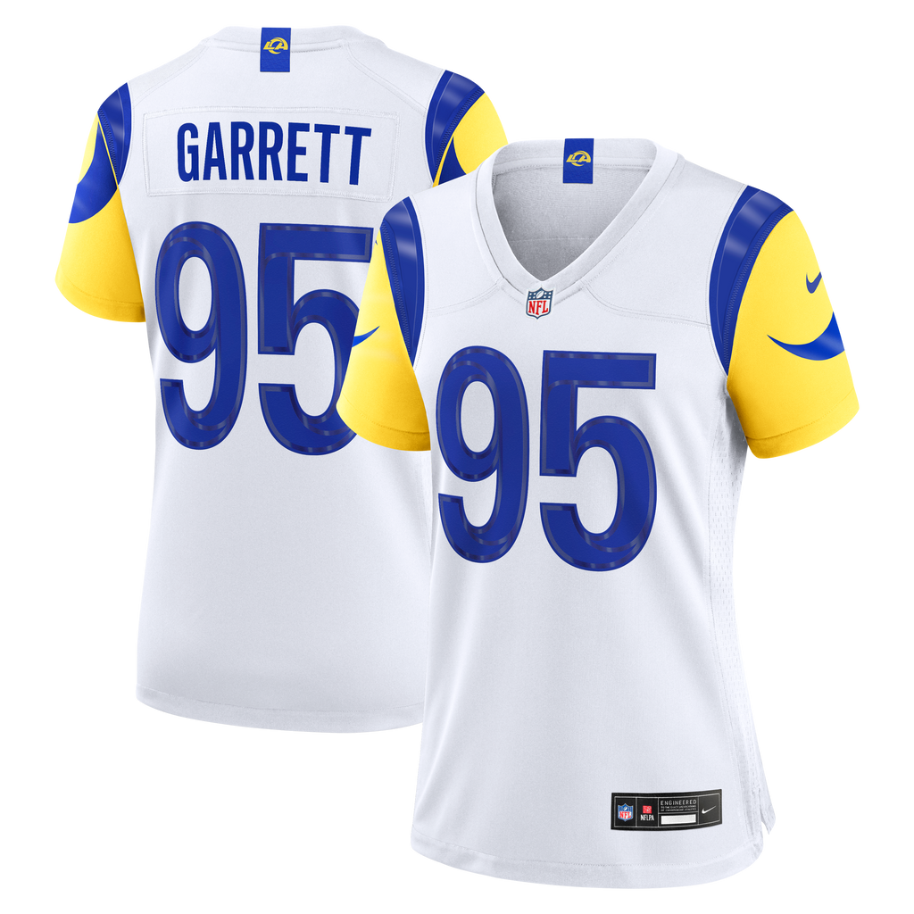Women's Los Angeles Rams Myles Garrett Nike White Game Jersey
