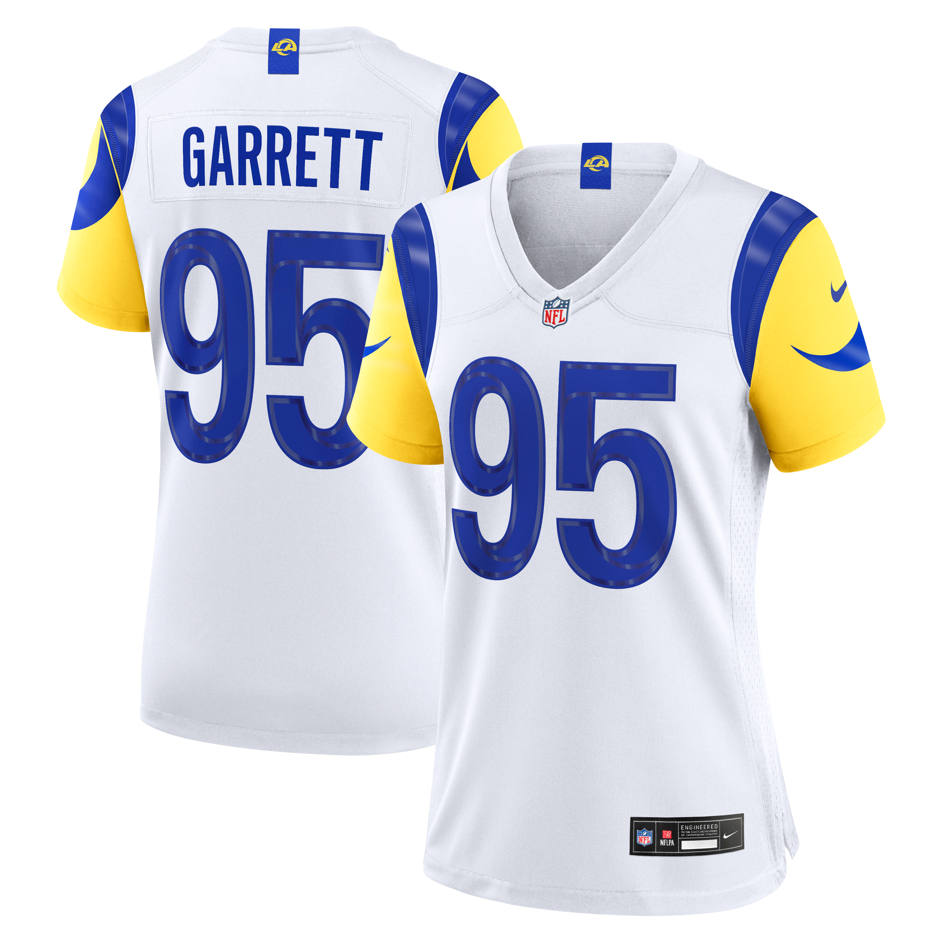 Women's Los Angeles Rams Myles Garrett Nike White Game Jersey