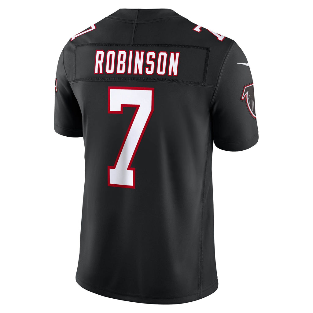 Men's Atlanta Falcons Bijan Robinson Nike Black Alternate Throwback Vapor Fuse Stitched Limited Jersey