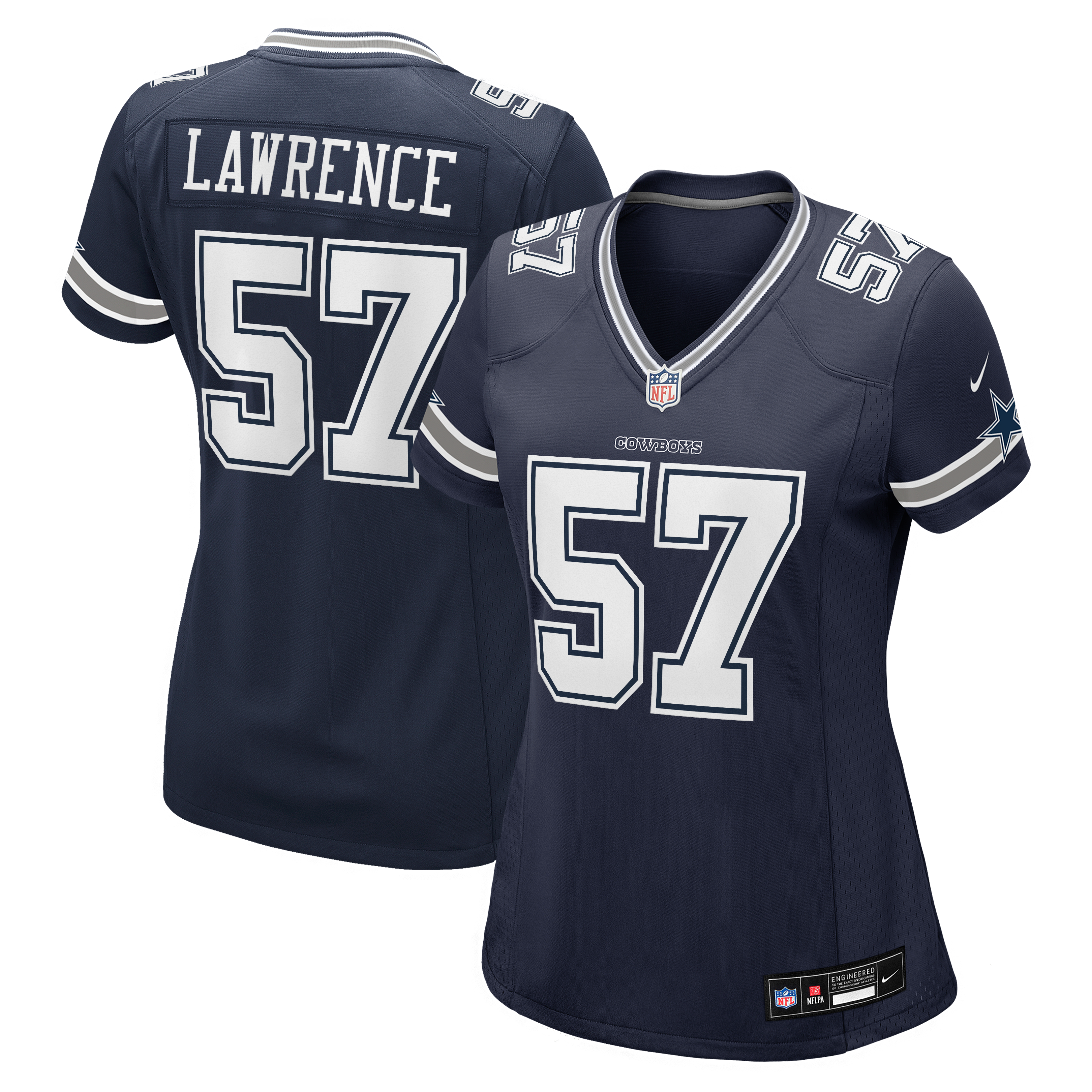 Women's Dallas Cowboys Malachi Lawrence Nike Navy Game Jersey