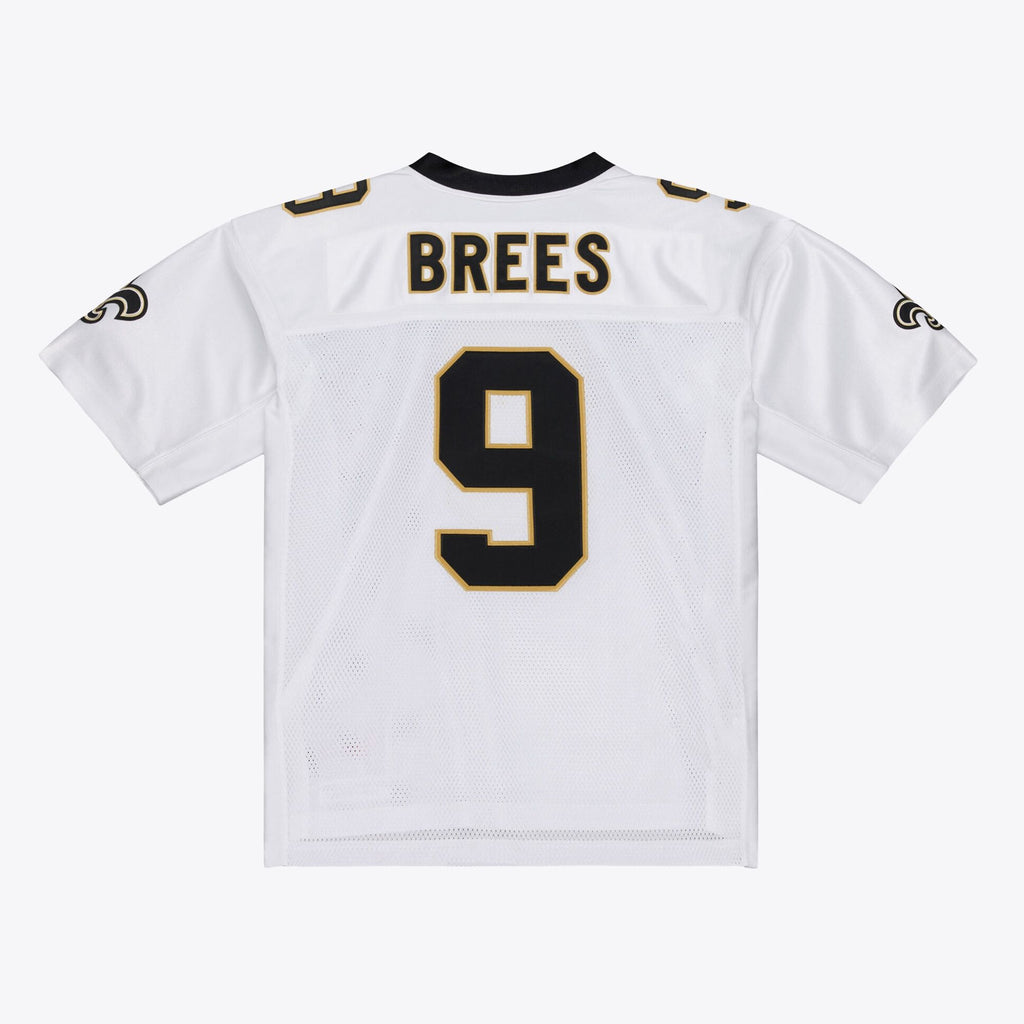 Men's New Orleans Saints Drew Brees Mitchell And Ness White Super Bowl Xliv Authentic Jersey