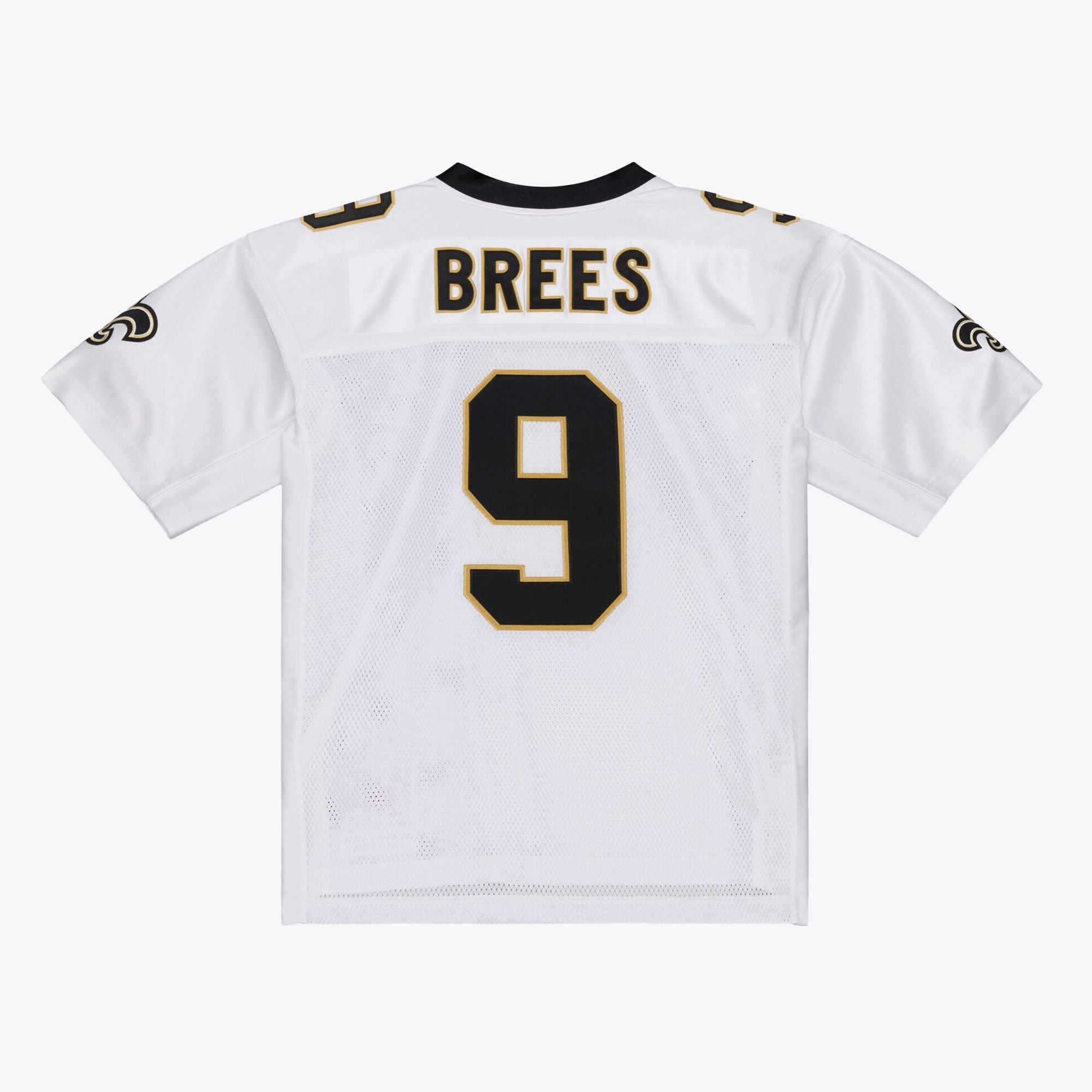 Men's New Orleans Saints Drew Brees Mitchell And Ness White Super Bowl Xliv Authentic Jersey