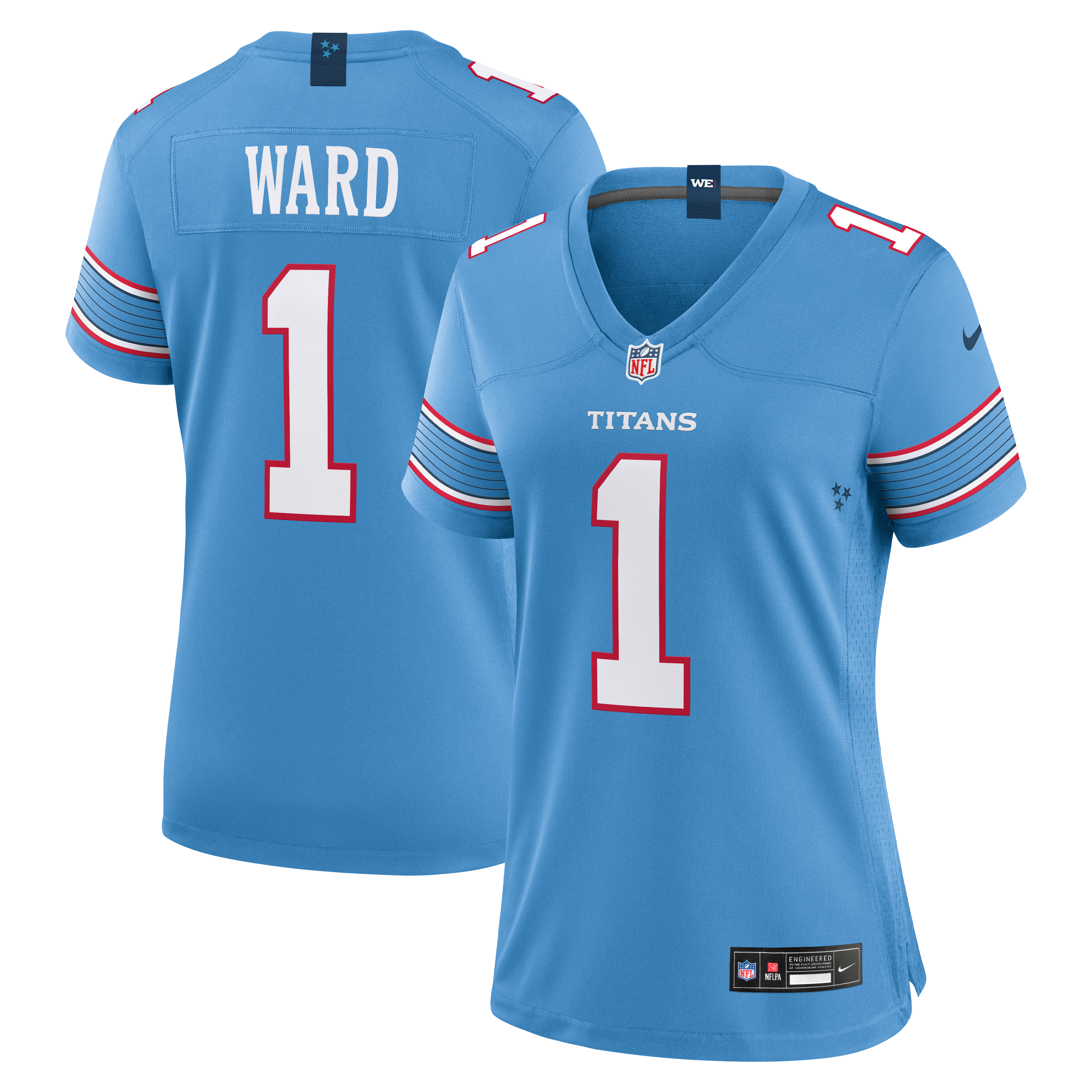 Women's Tennessee Titans Cameron Ward Nike Light Blue Game Jersey
