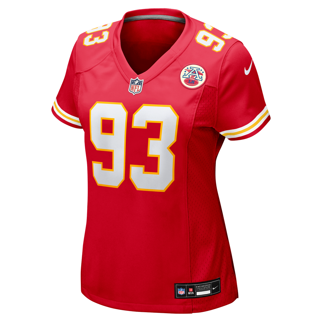 Women's Kansas City Chiefs Zacch Pickens Nike Red Team Game Jersey
