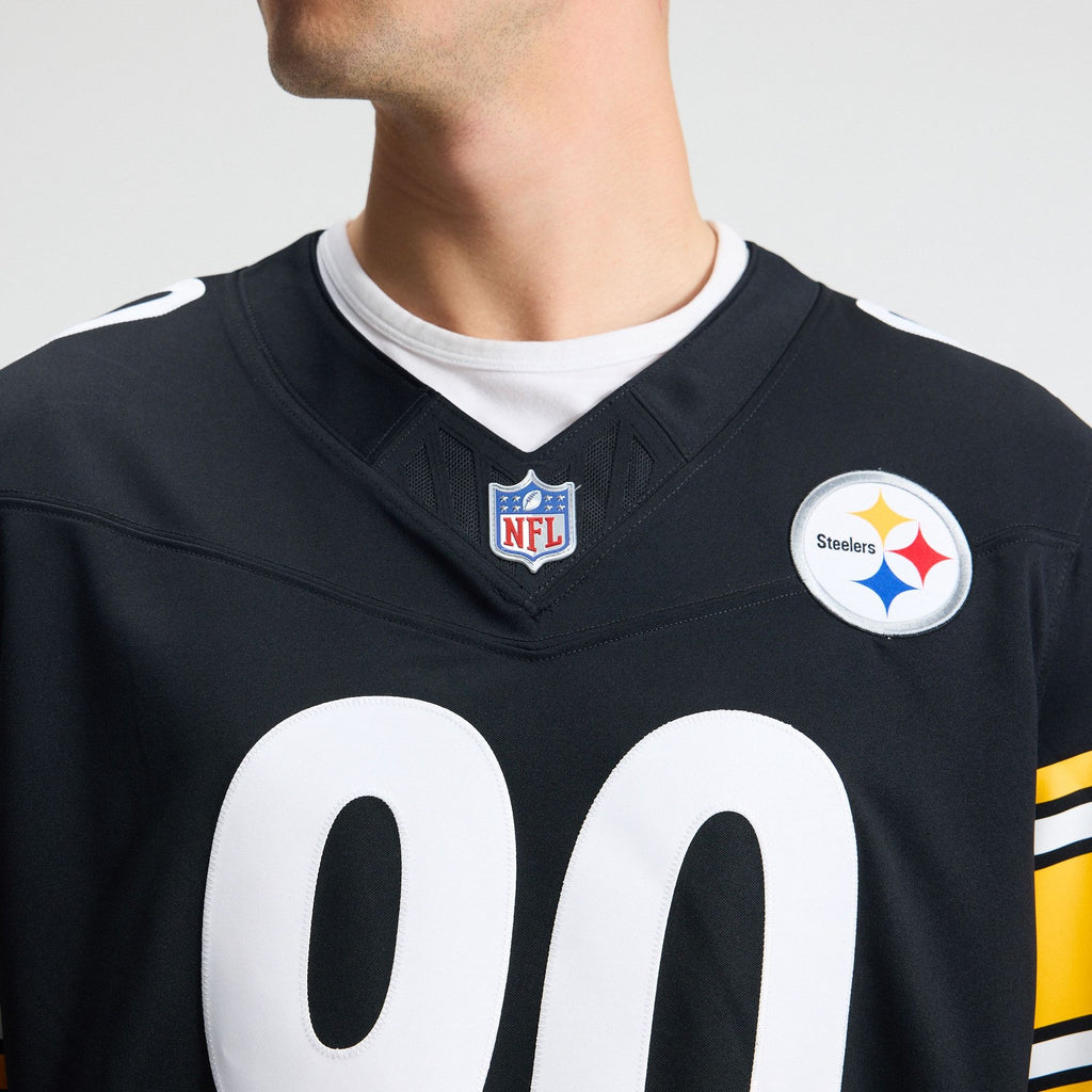 Men's Pittsburgh Steelers Tj Watt Nike Black Team Vapor Fuse Stitched Limited Jersey