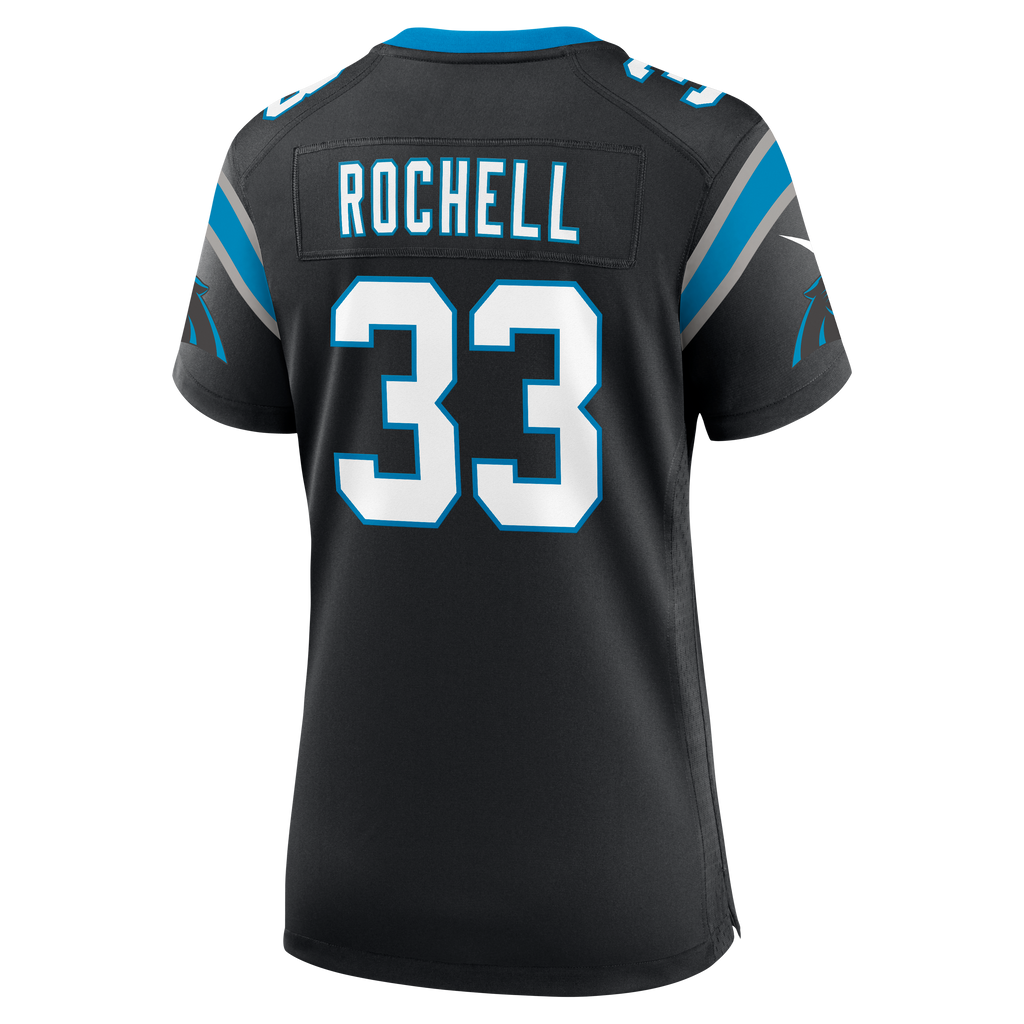 Women's Carolina Panthers Robert Rochell Nike Black Team Game Jersey