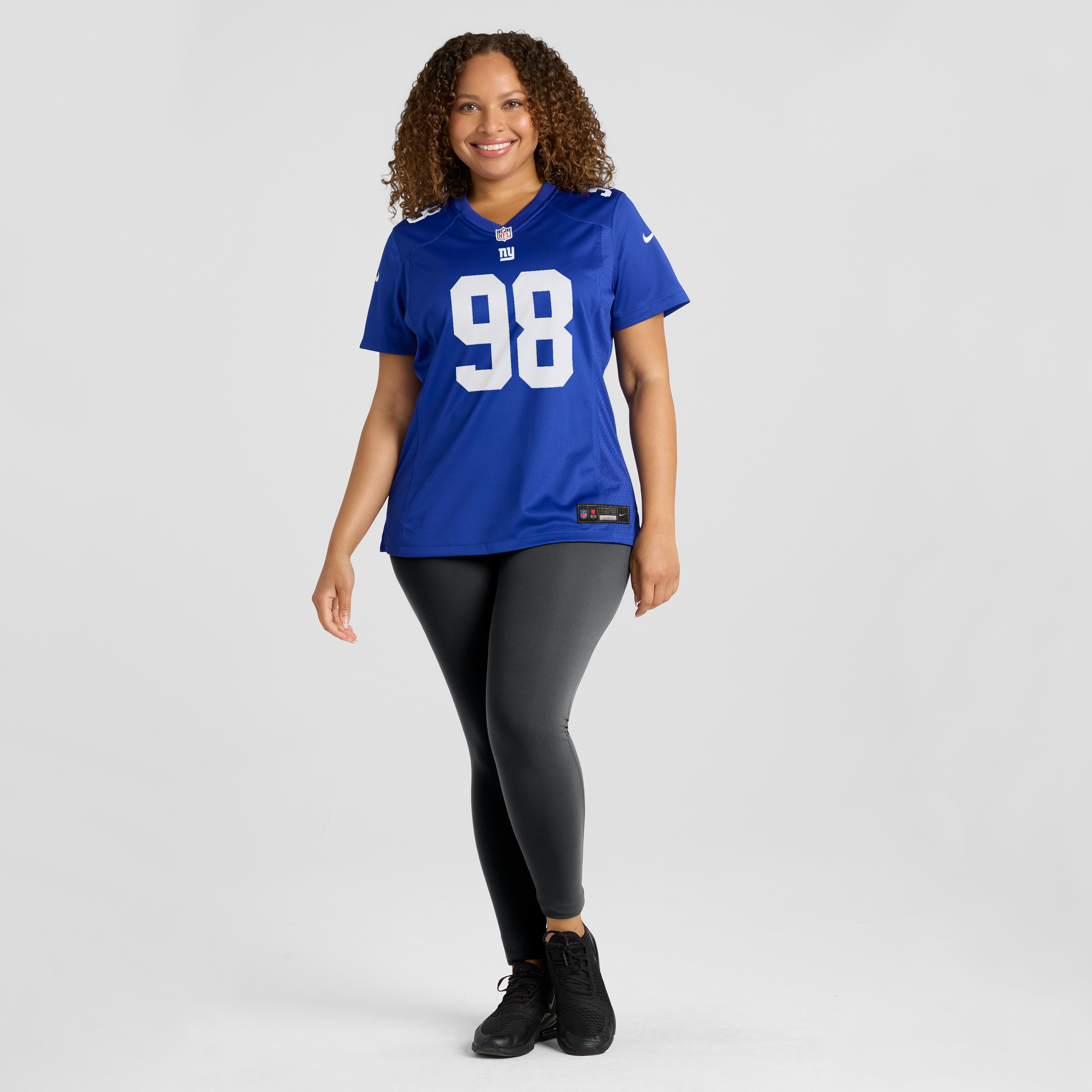 Women's New York Giants Leki Fotu Nike Royal Team Game Jersey