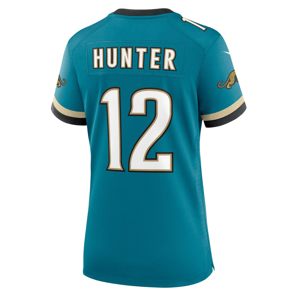 Women's Jacksonville Jaguars Travis Hunter Nike Teal Alternate 2 Prowler Throwback Game Jersey