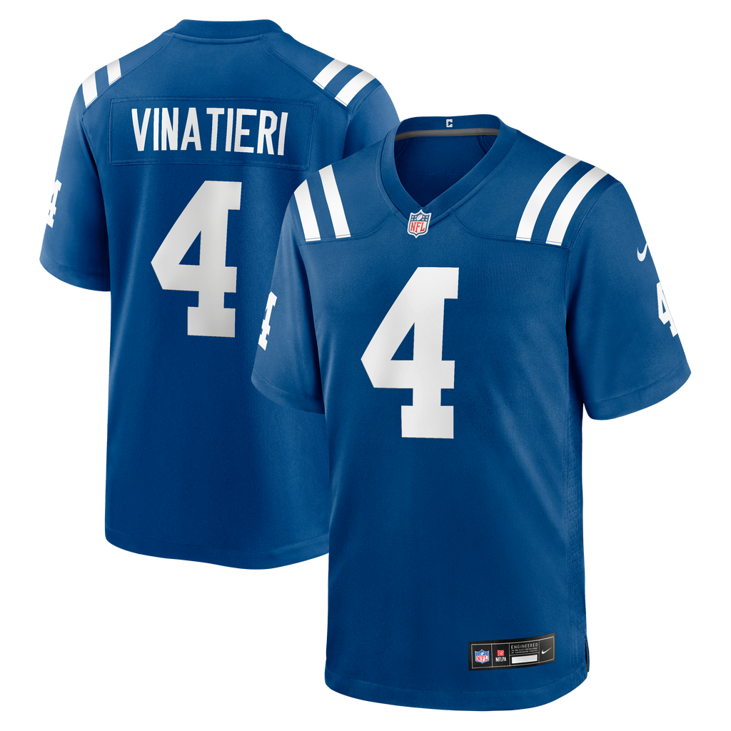 Men's Indianapolis Colts Adam Vinatieri Nike Royal Team Retired Game Jersey