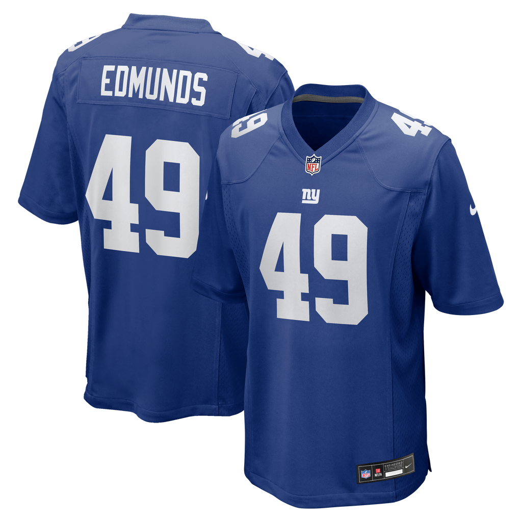 Men's New York Giants Tremaine Edmunds Nike Royal Team Game Jersey