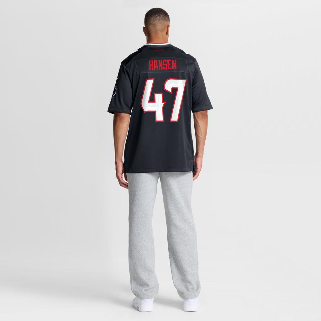 Men's Houston Texans Louis Hansen Nike Navy Team Game Jersey