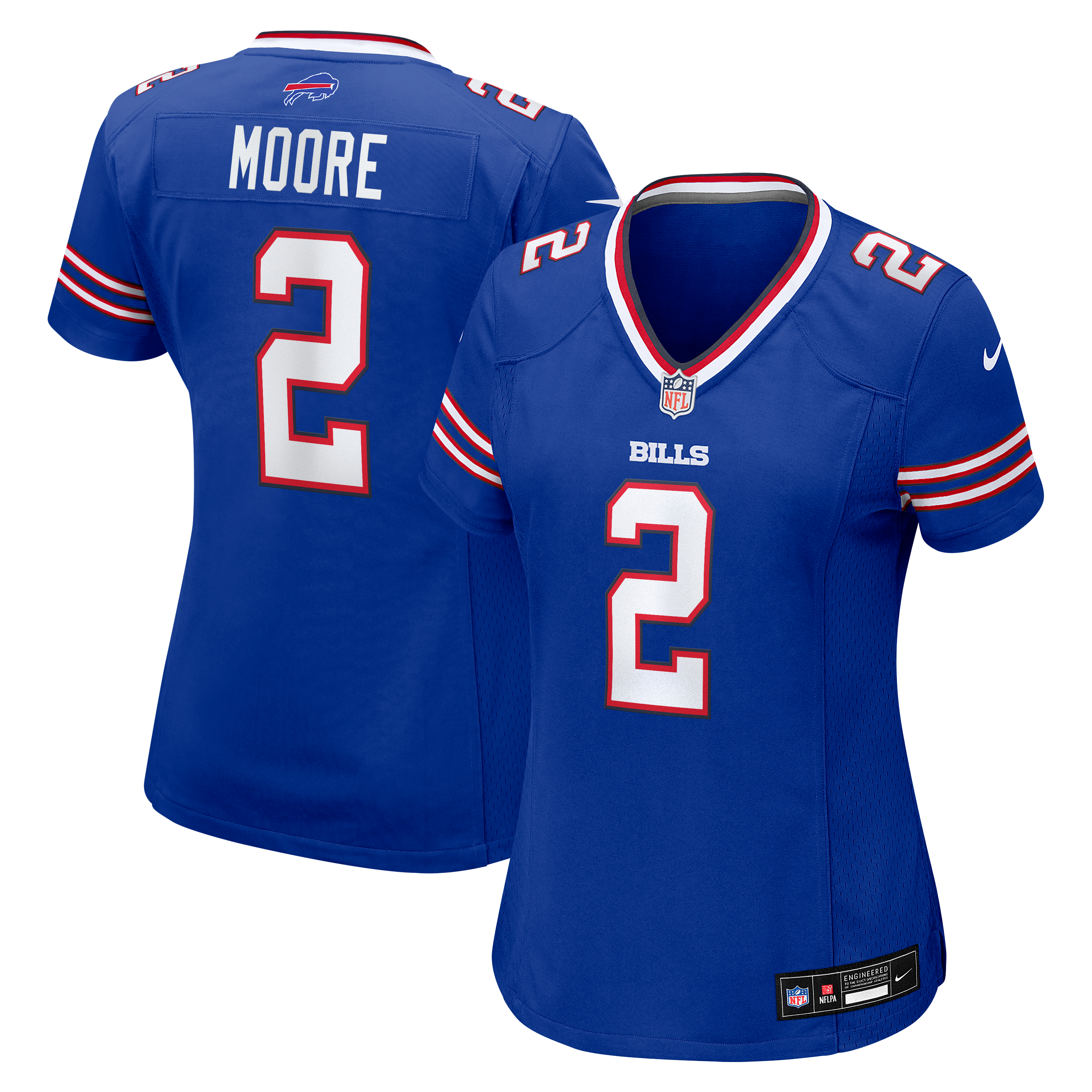 Women's Buffalo Bills Dj Moore Nike Royal Game Jersey