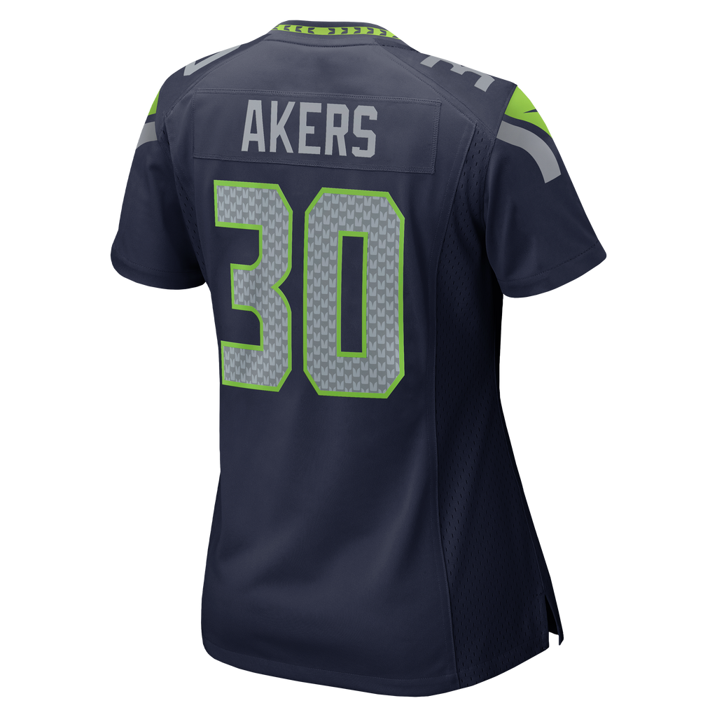 Women's Seattle Seahawks Cam Akers Nike College Navy Team Game Jersey