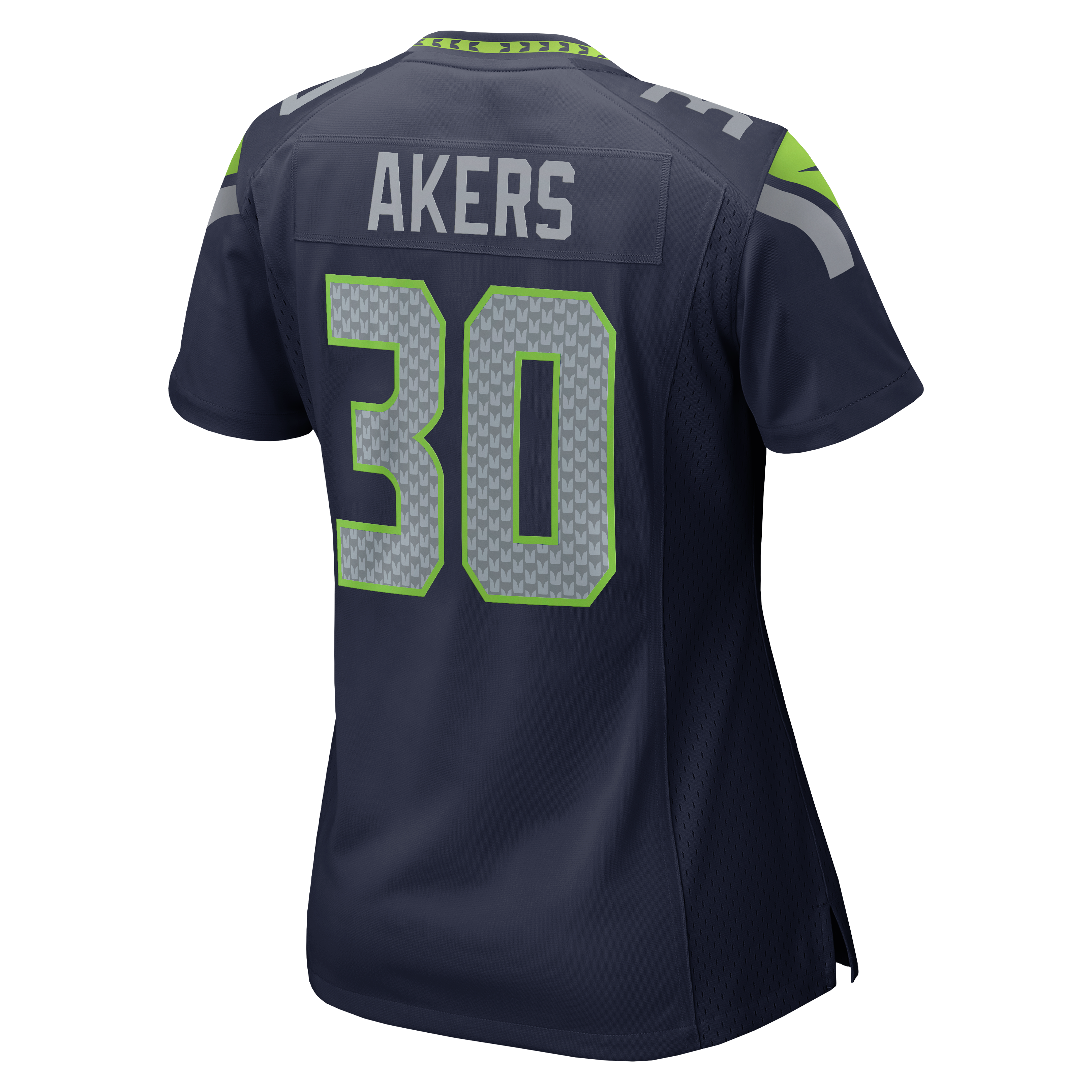 Women's Seattle Seahawks Cam Akers Nike College Navy Team Game Jersey