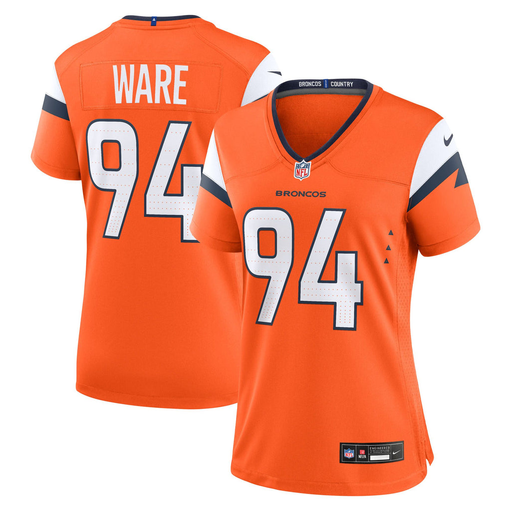 Women's Denver Broncos Demarcus Ware Nike Orange Team Retired Game Jersey