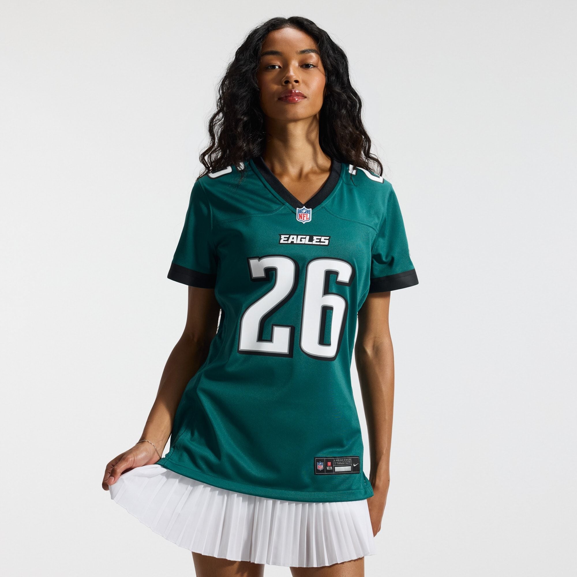 Women's Philadelphia Eagles Saquon Barkley Nike Midnight Green Team Game Jersey