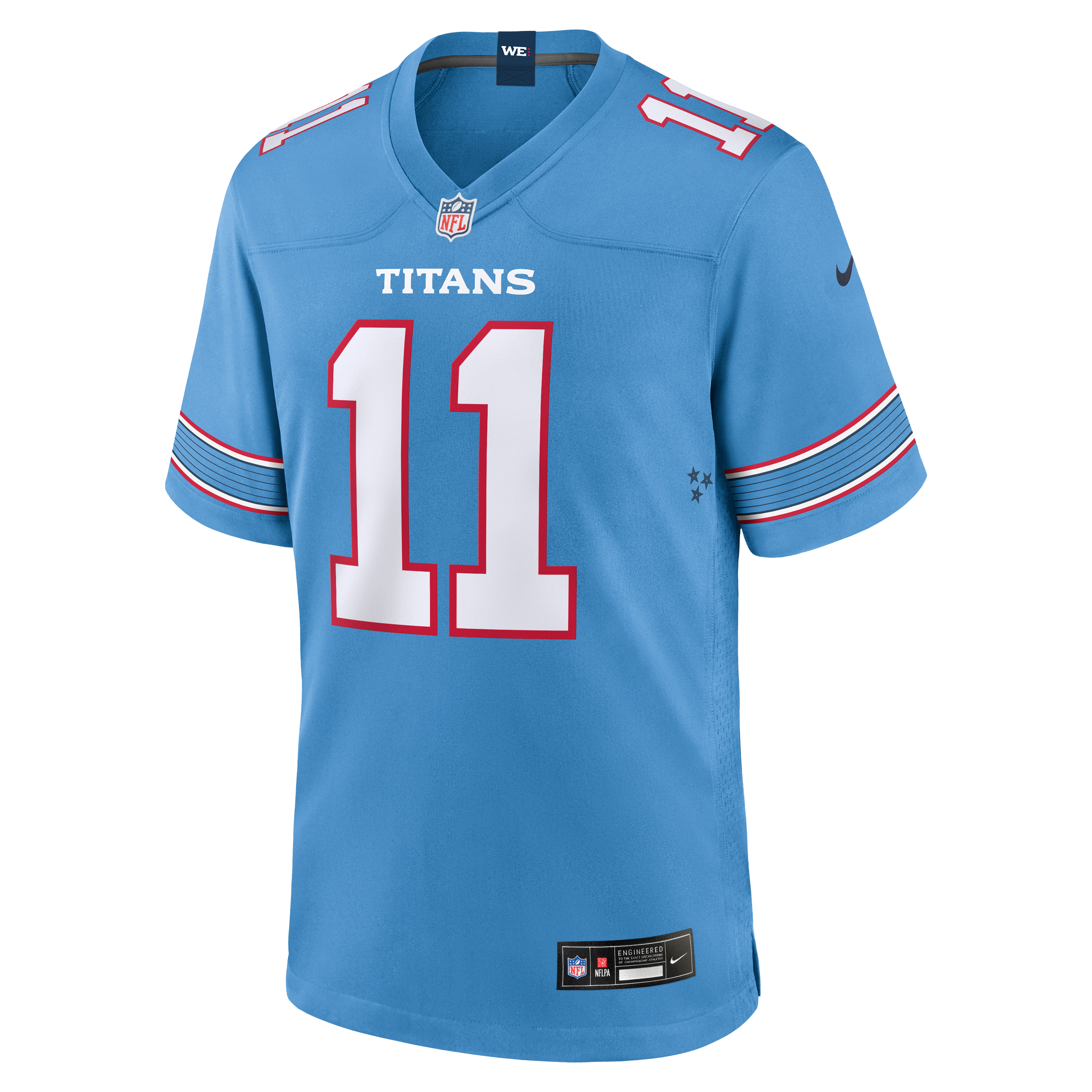 Men's Tennessee Titans Jermaine Johnson Ii Nike Light Blue Team Game Jersey