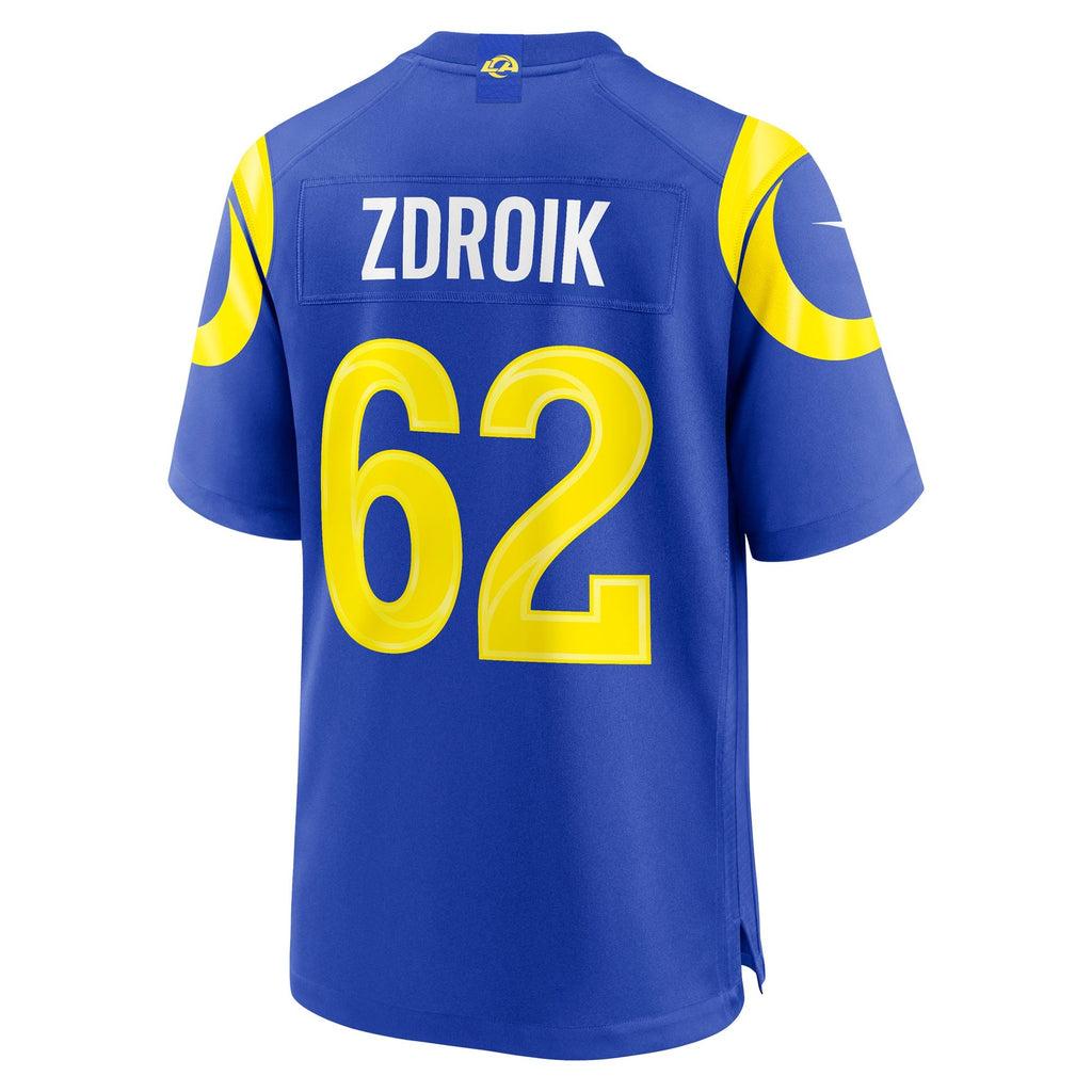 Men's Los Angeles Rams Payton Zdroik Nike Royal Game Jersey