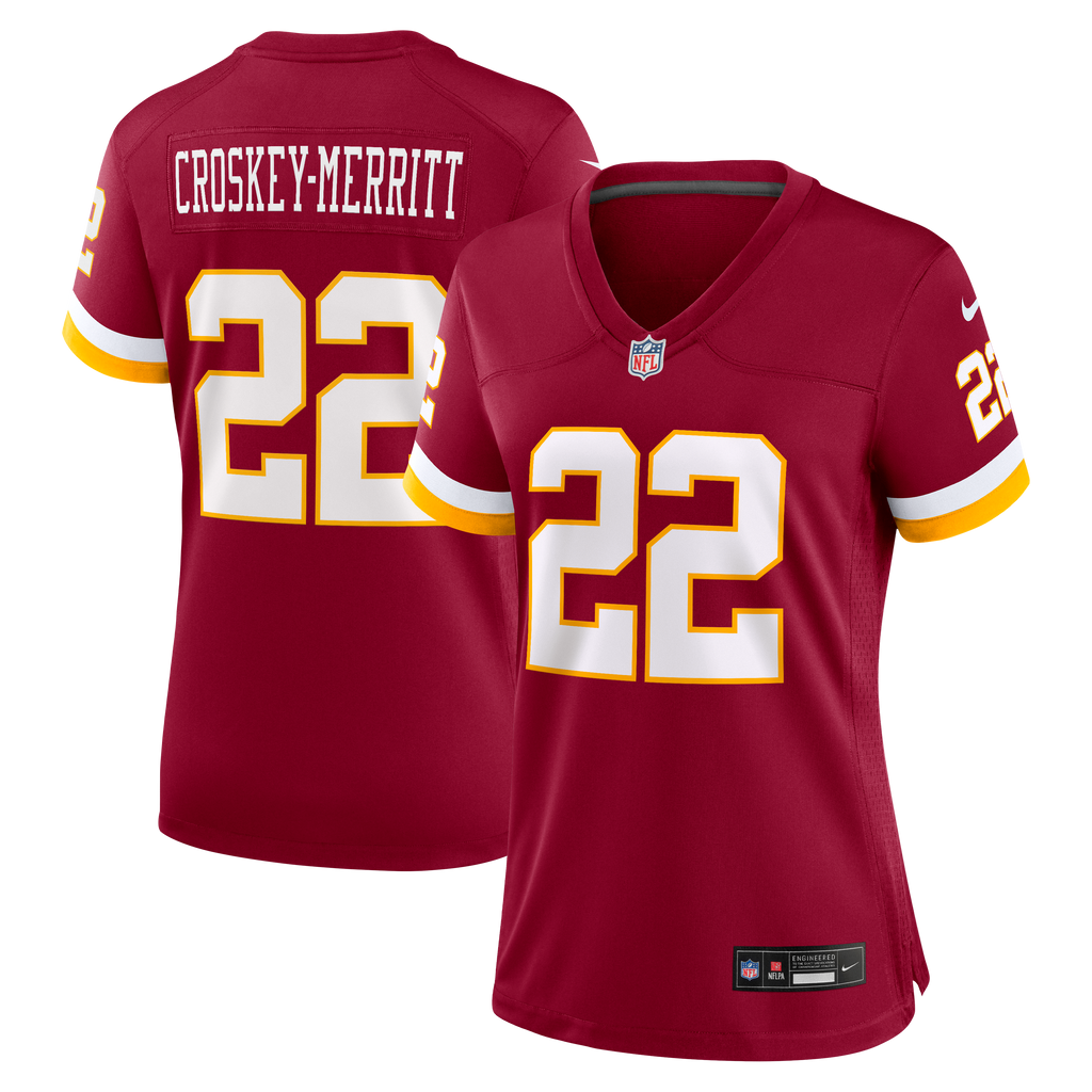 Women's Washington Commanders Jacory Croskey Merritt Nike Burgundy Game Jersey