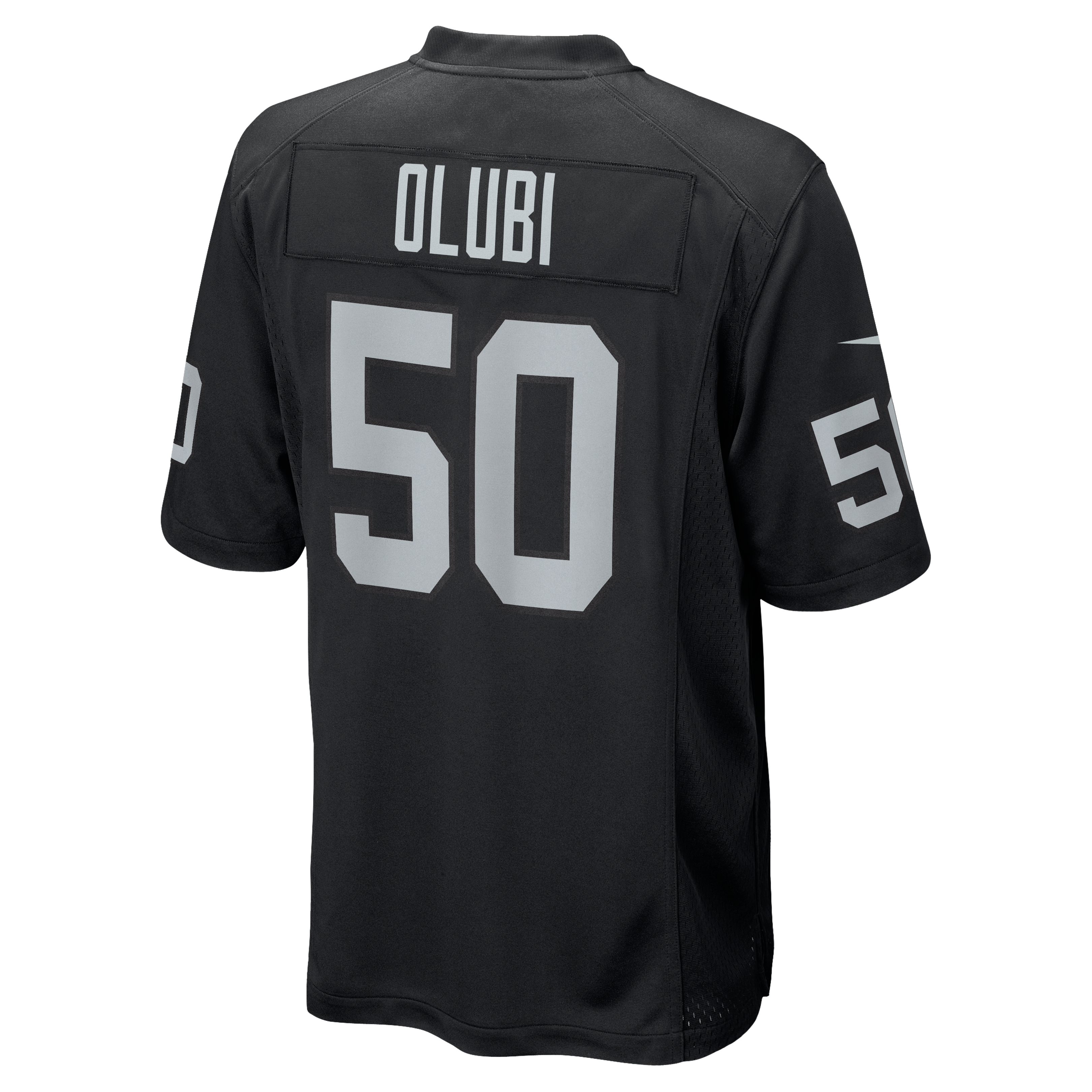 Men's Las Vegas Raiders Segun Olubi Nike Black Team Game Jersey