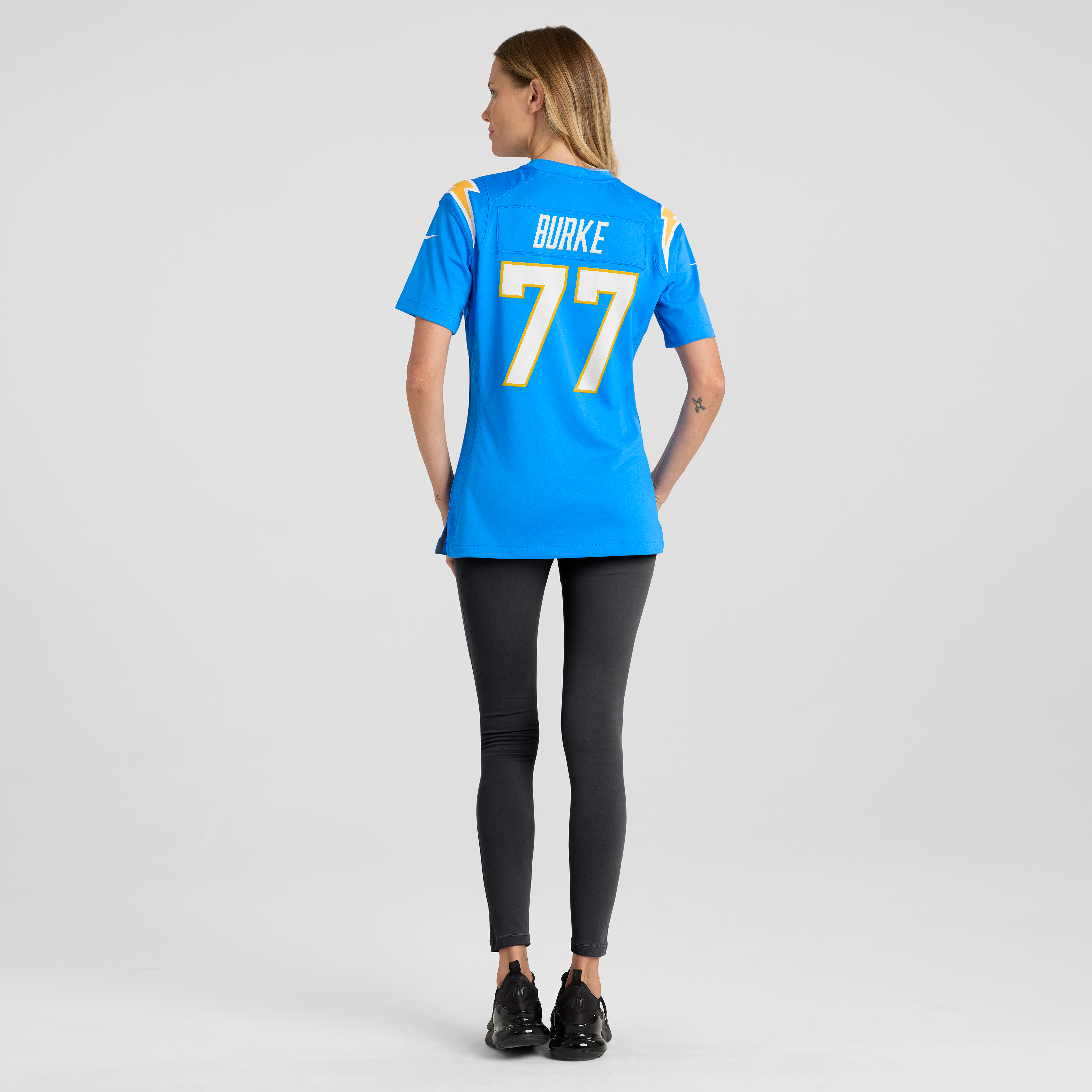 Women's Los Angeles Chargers Travis Burke Nike Powder Blue Team Game Jersey