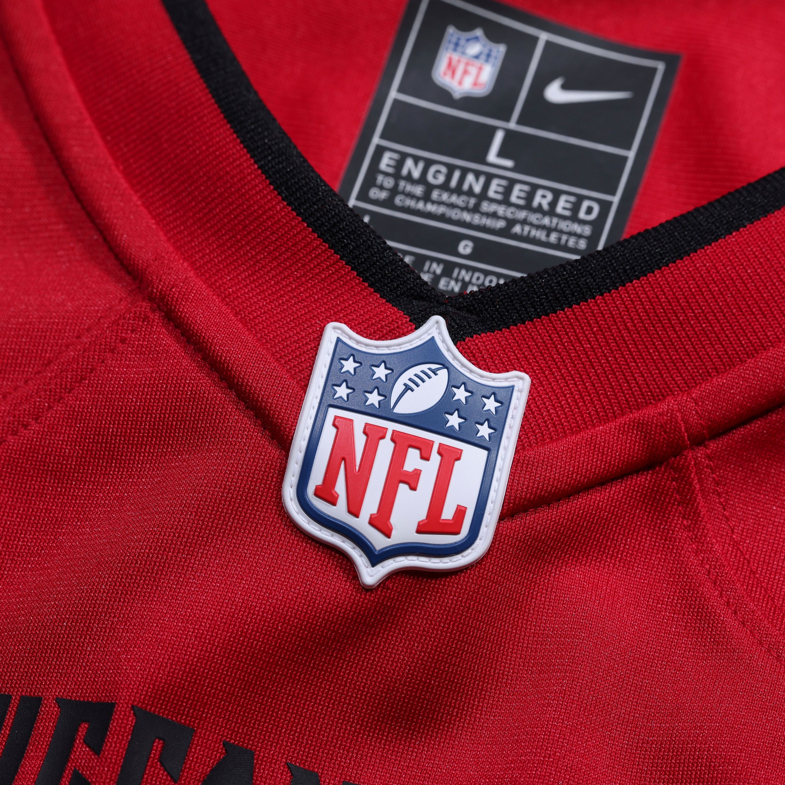Men's Tampa Bay Buccaneers Rueben Bain Jr Nike Red 2026 Nfl Draft First Round Pick No 15 Team Game Jersey
