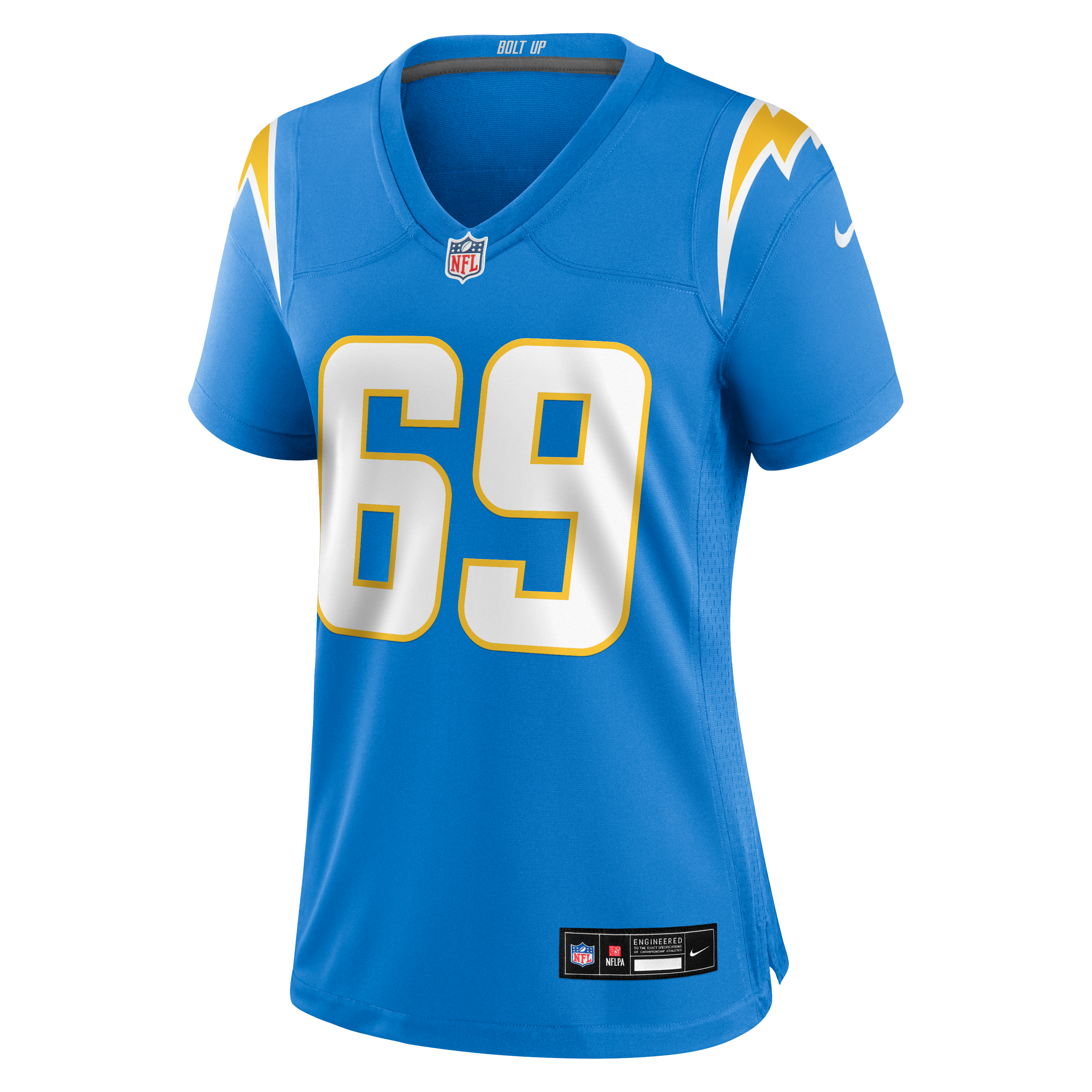 Women's Los Angeles Chargers Cole Strange Nike Powder Blue Team Game Jersey