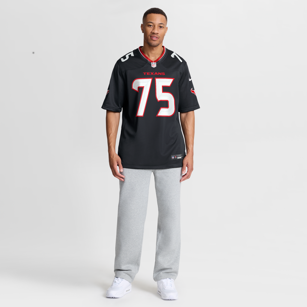 Men's Houston Texans Wyatt Teller Nike Navy Team Game Jersey