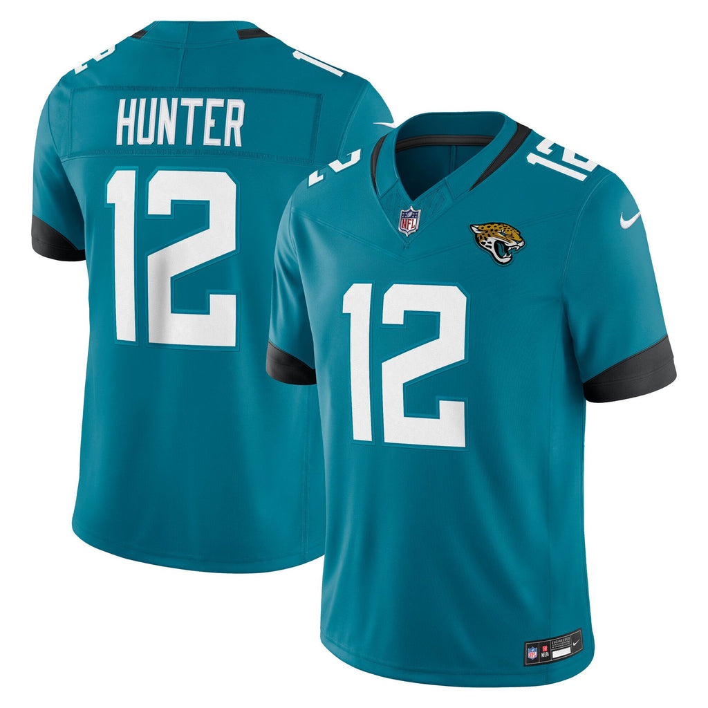 Men's Jacksonville Jaguars Travis Hunter Nike Teal Team Vapor Fuse Stitched Limited Jersey