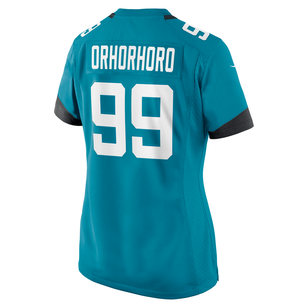 Women's Jacksonville Jaguars Ruke Orhorhoro Nike Teal Team Game Jersey