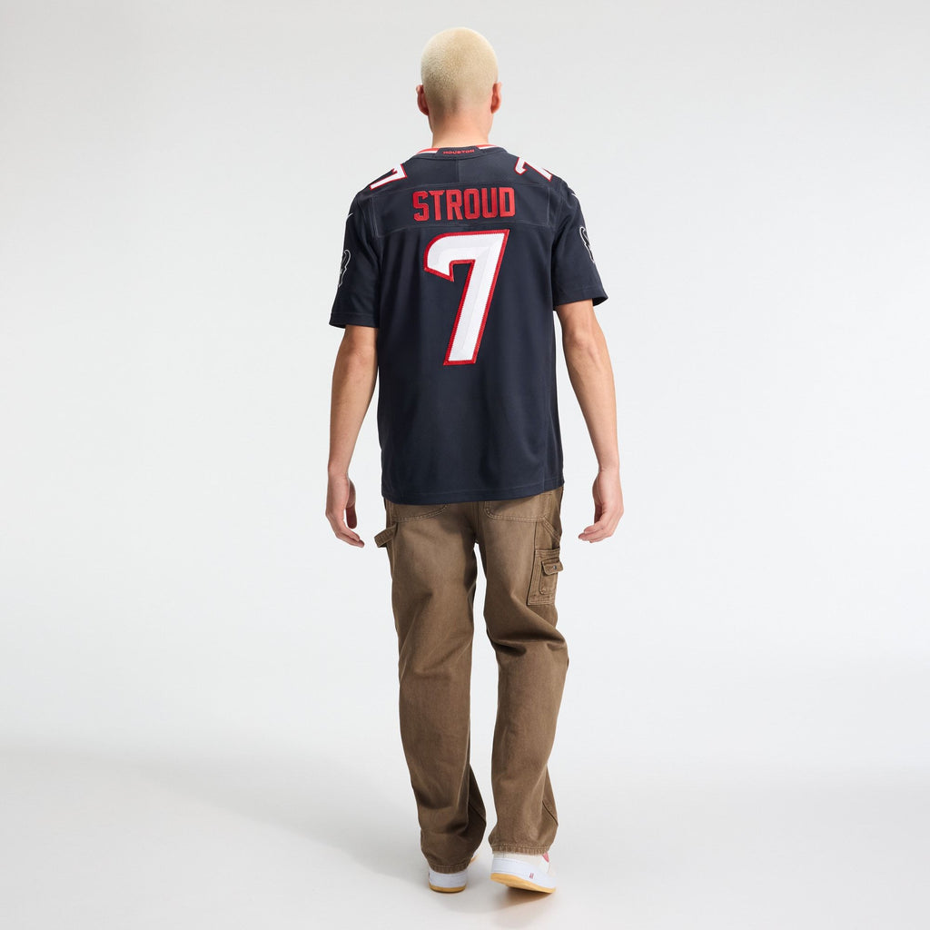 Men's Houston Texans Cj Stroud Nike Navy Team Vapor Fuse Stitched Limited Jersey