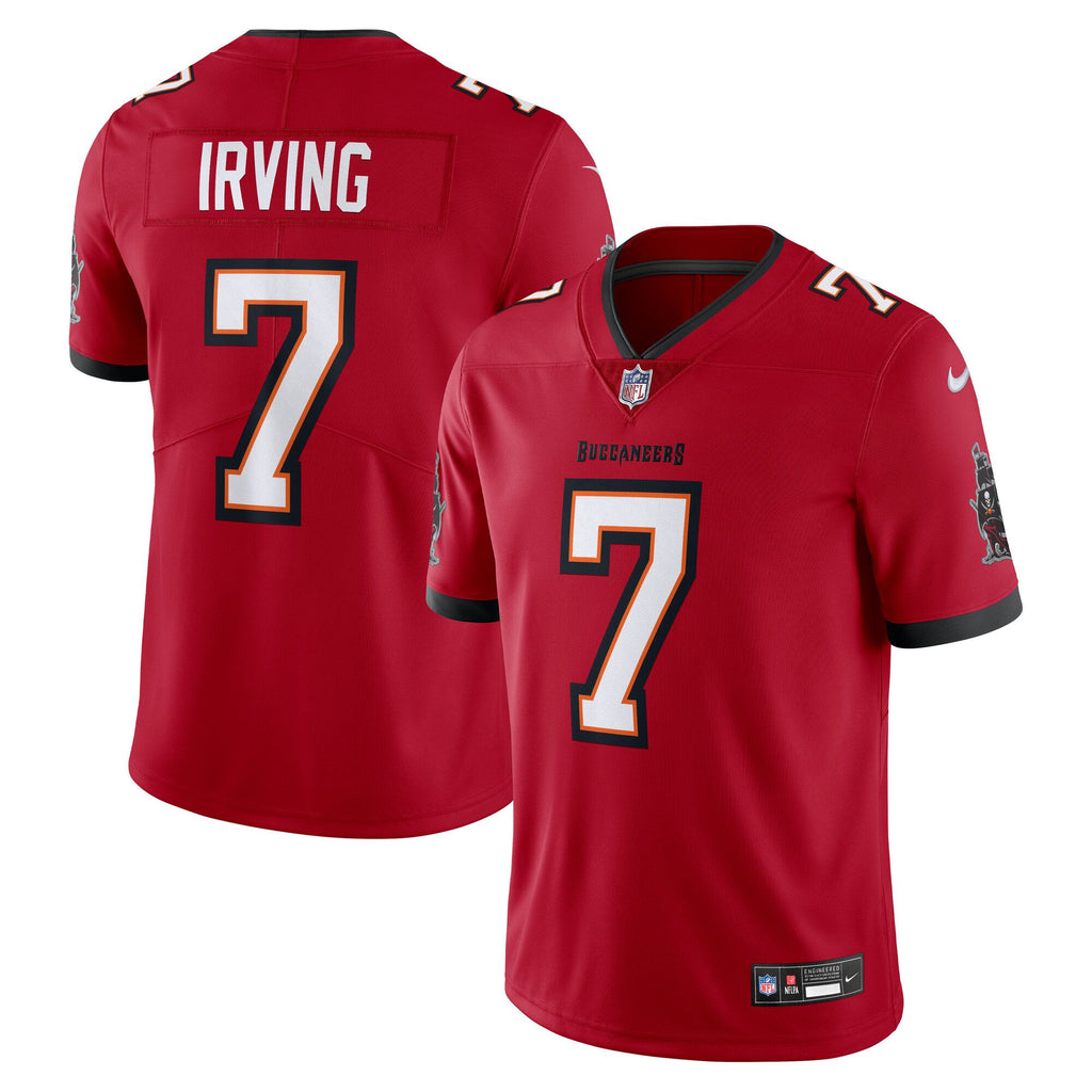 Men's Tampa Bay Buccaneers Bucky Irving Nike Red Vapor Untouchable Stitched Limited Jersey