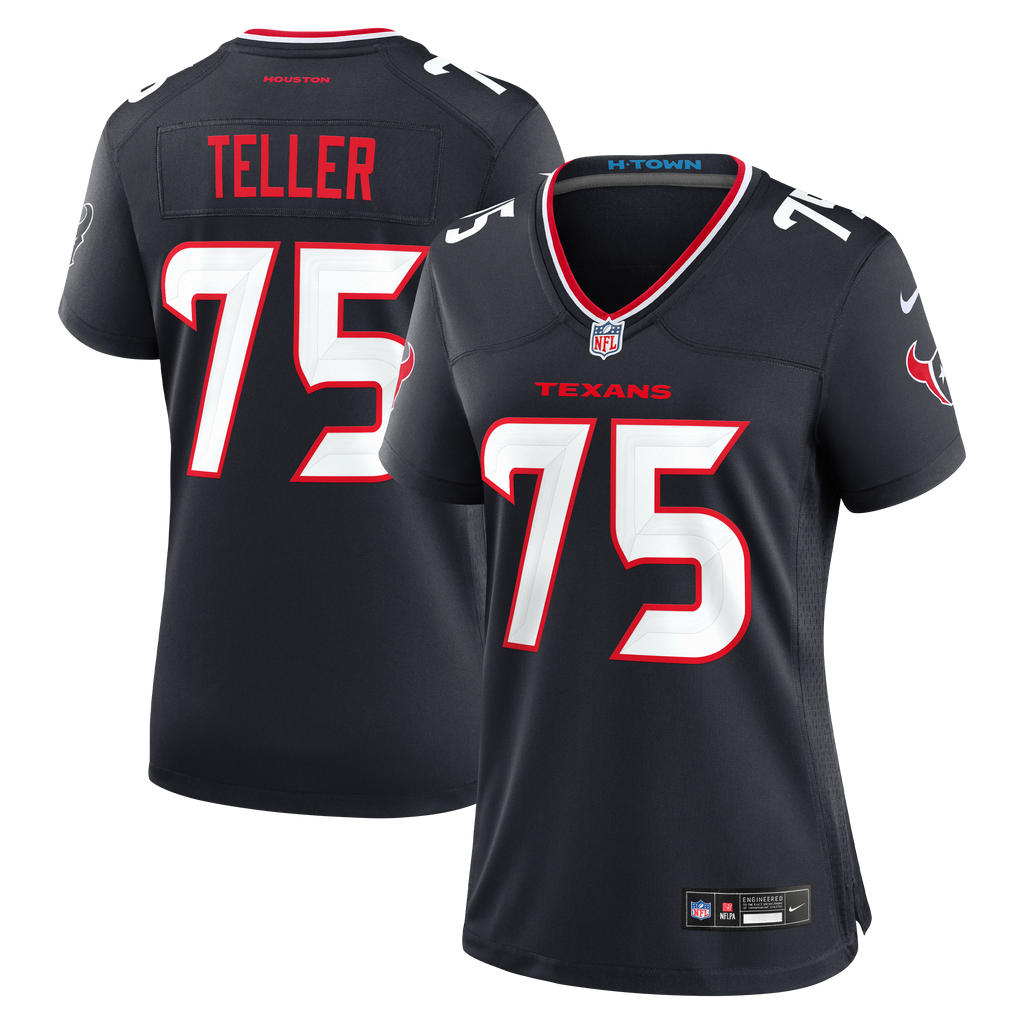 Women's Houston Texans Wyatt Teller Nike Navy Team Game Jersey