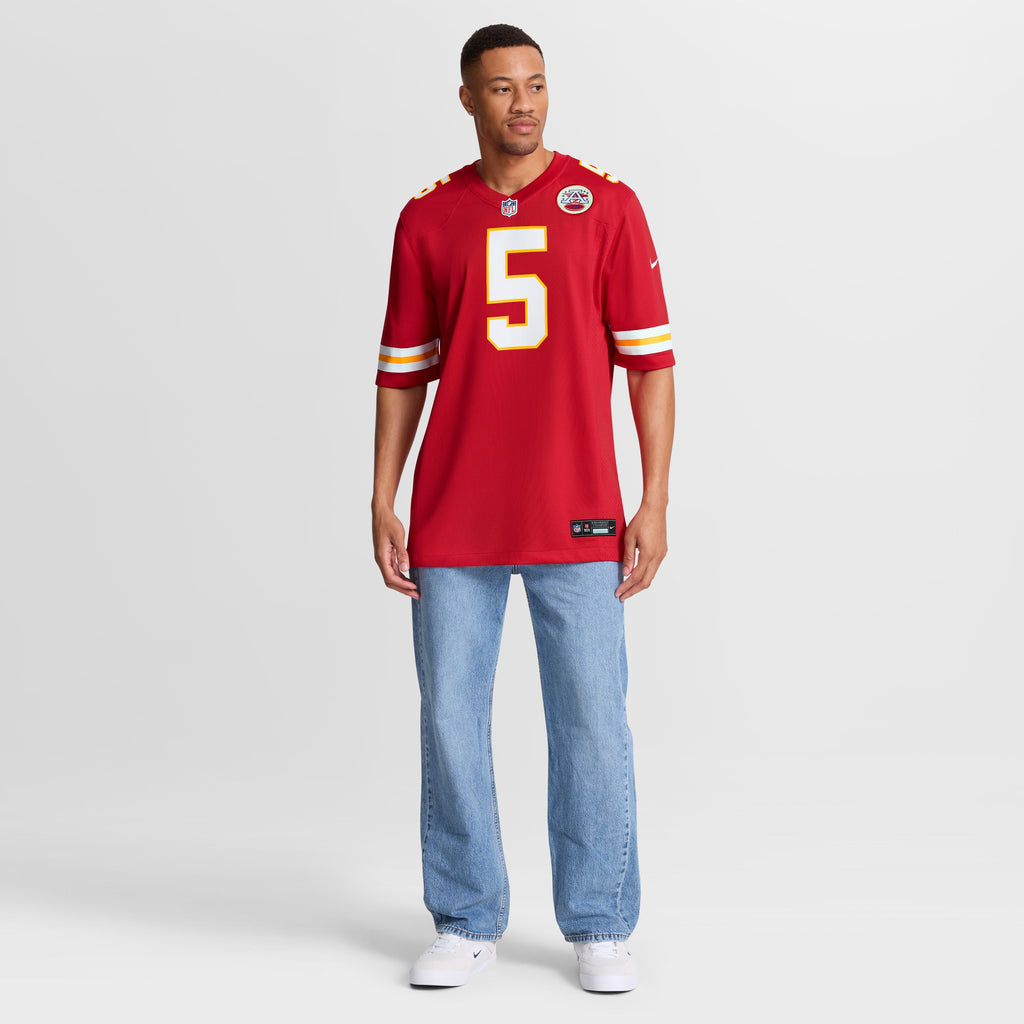 Men's Kansas City Chiefs Nike Red 2026 Nfl Draft First Round Pick No 6 Team Game Jersey