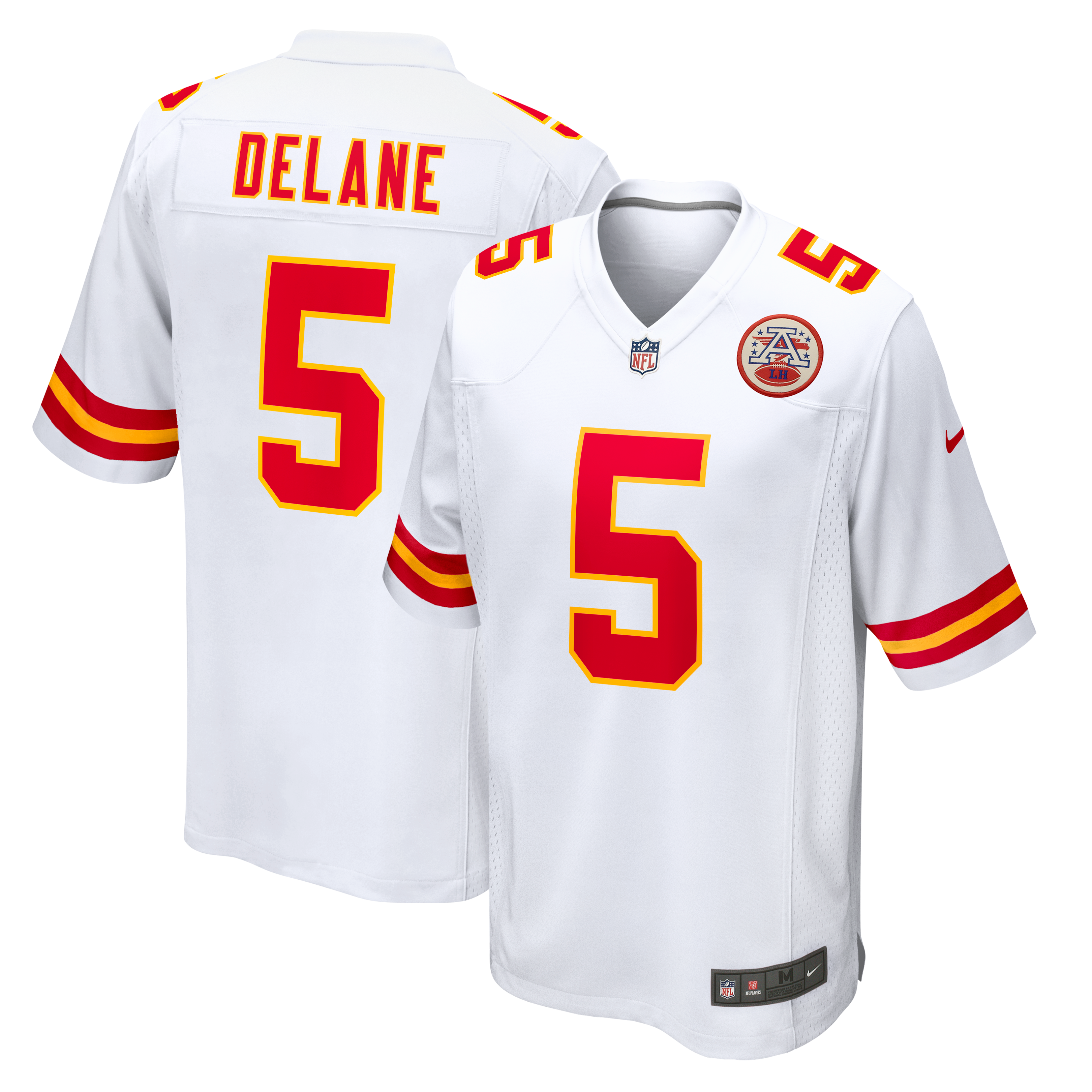 Men's Kansas City Chiefs Mansoor Delane Nike White Game Jersey