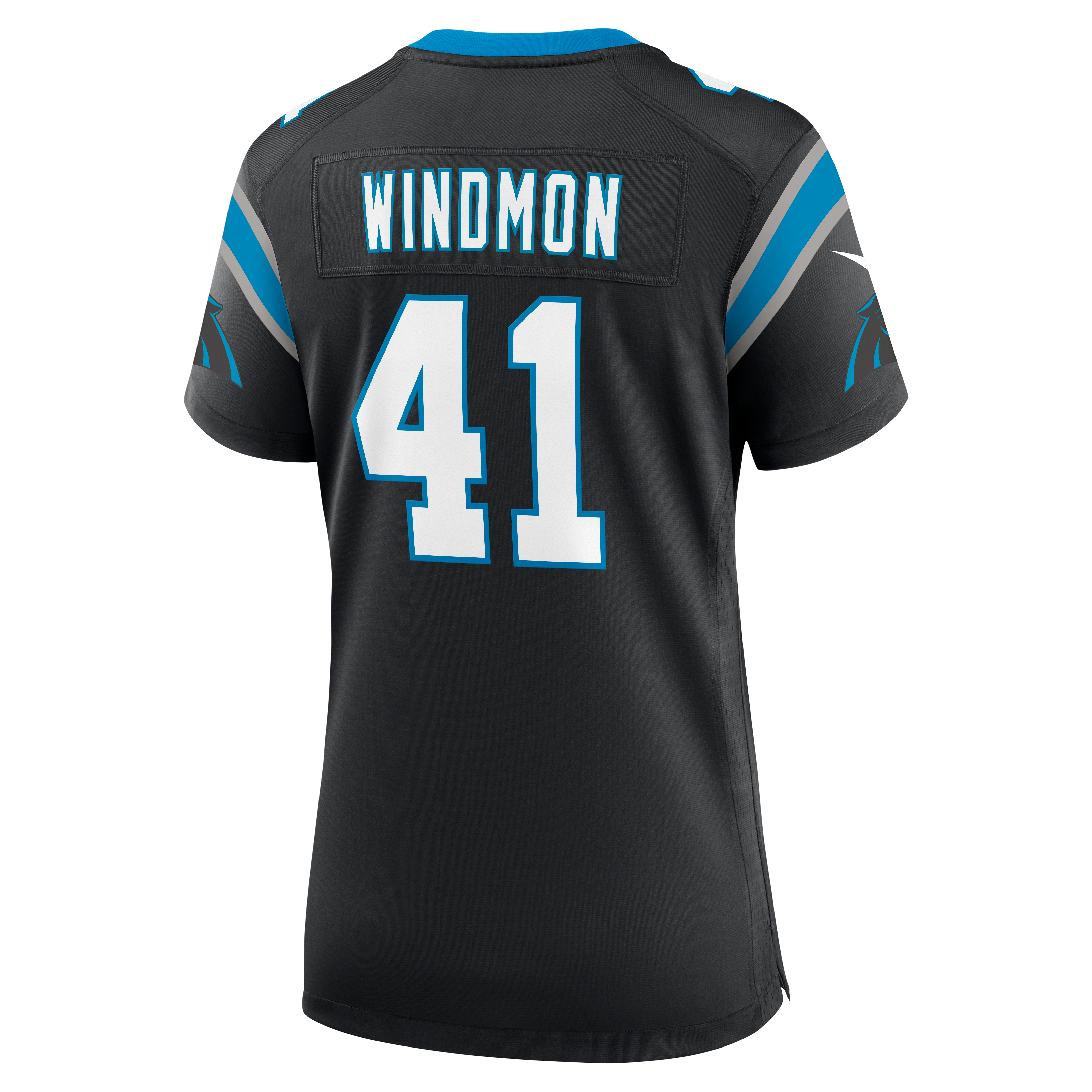 Women's Carolina Panthers Jacoby Windmon Nike Black Team Game Jersey