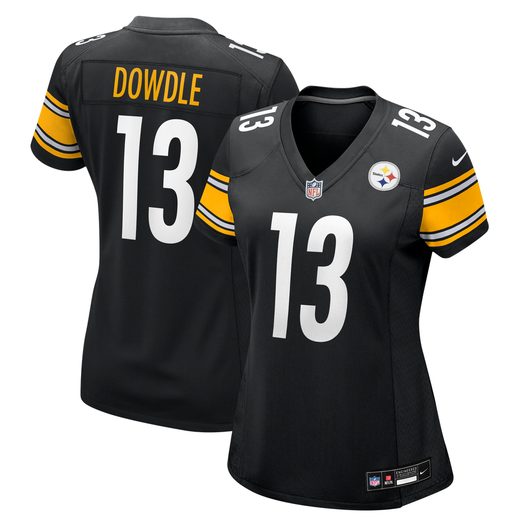 Women's Pittsburgh Steelers Rico Dowdle Nike Black Team Game Jersey