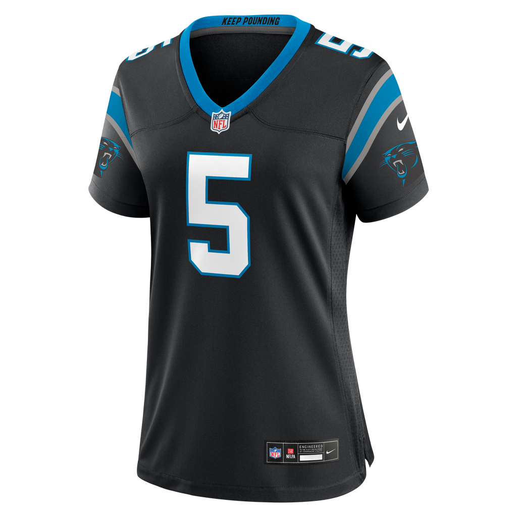 Women's Carolina Panthers Jaelan Phillips Nike Black Team Game Jersey