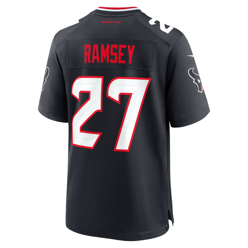 Men's Houston Texans Kamari Ramsey Nike Navy Team Game Jersey