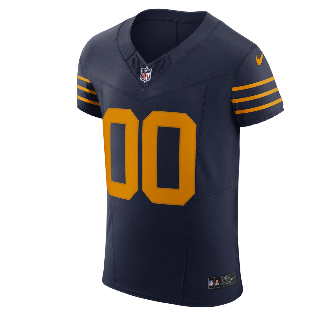 Men's Green Bay Packers Nike Navy Alternate Vapor Fuse Elite Custom Jersey