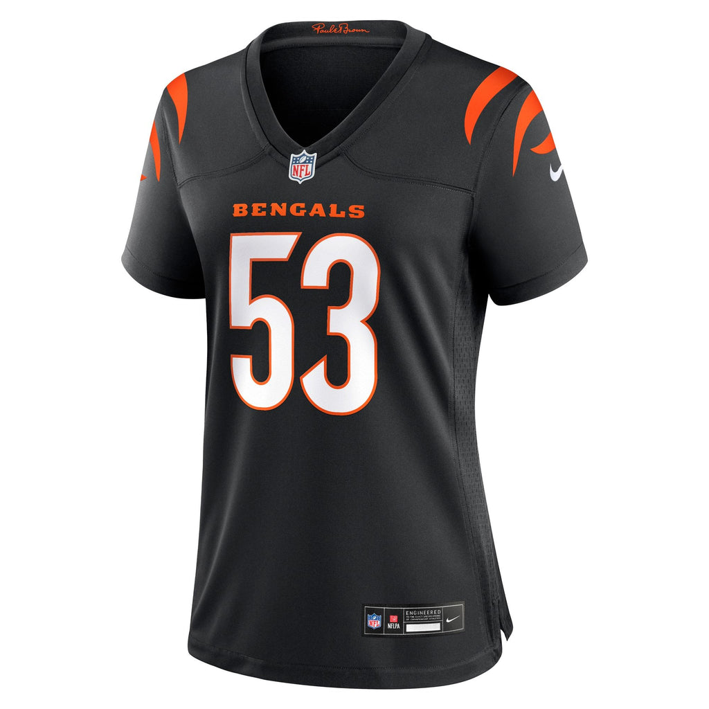 Women's Cincinnati Bengals Boye Mafe Nike Black Team Game Jersey