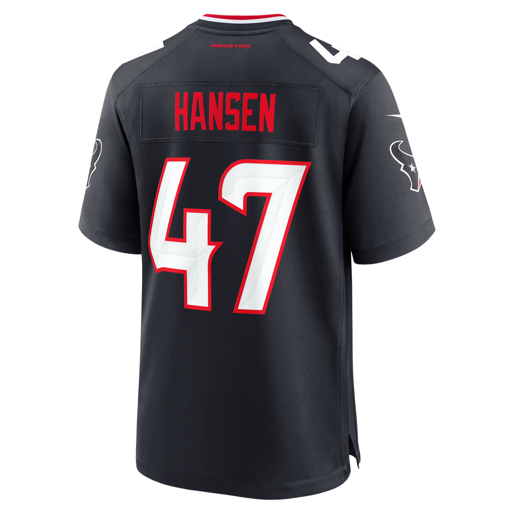 Men's Houston Texans Louis Hansen Nike Navy Team Game Jersey
