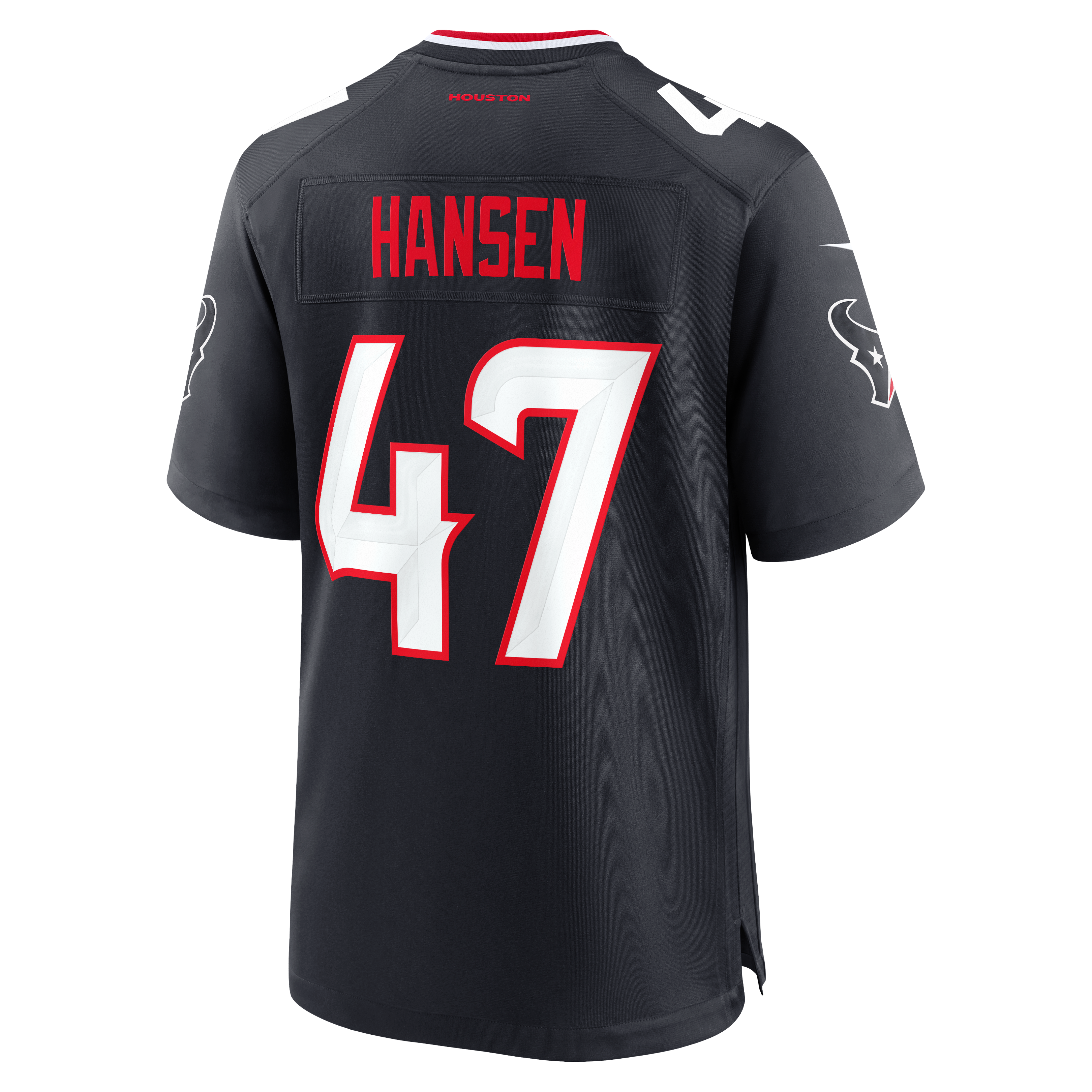 Men's Houston Texans Louis Hansen Nike Navy Team Game Jersey