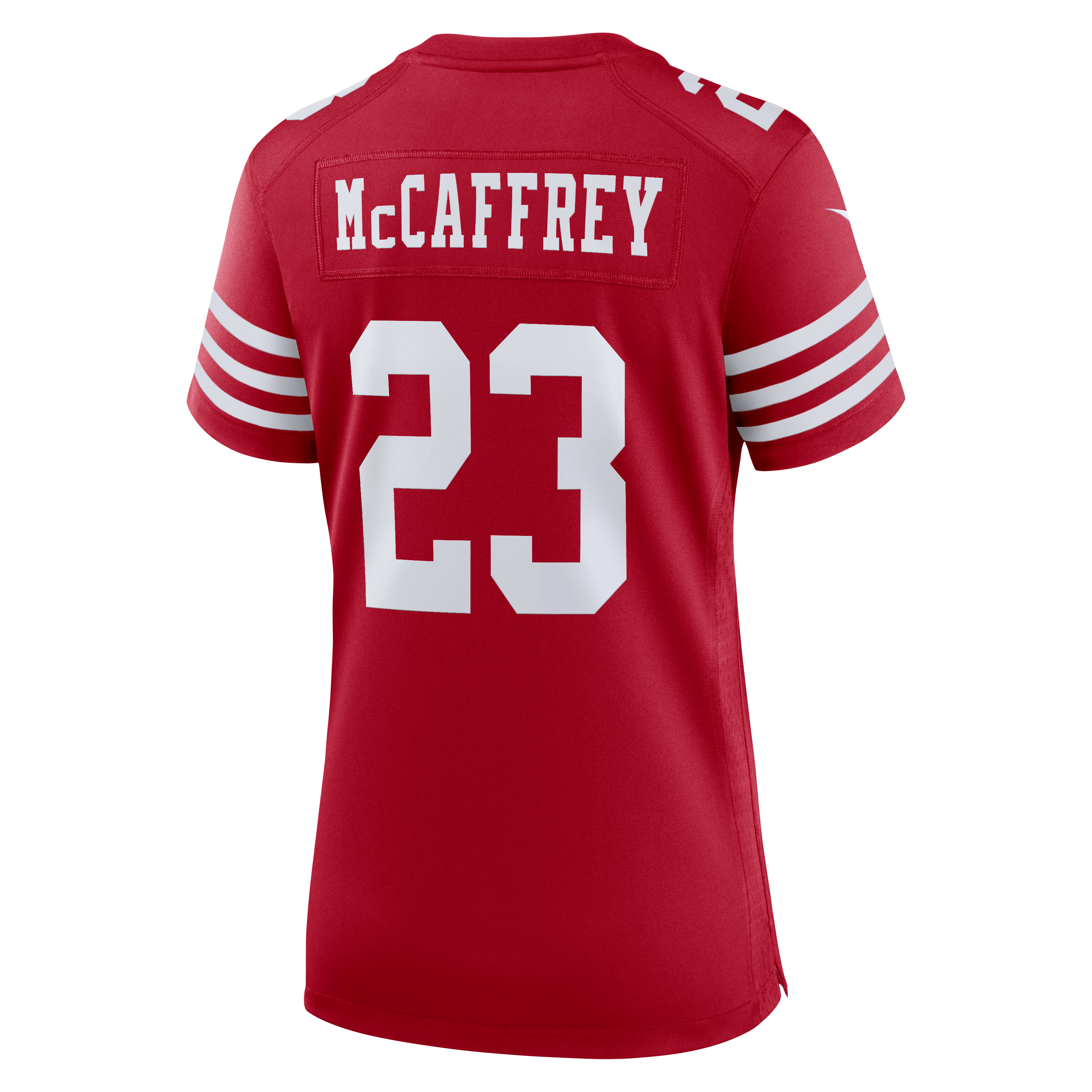 Women's San Francisco 49Ers Christian Mccaffrey Nike Scarlet 80Th Anniversary Game Jersey