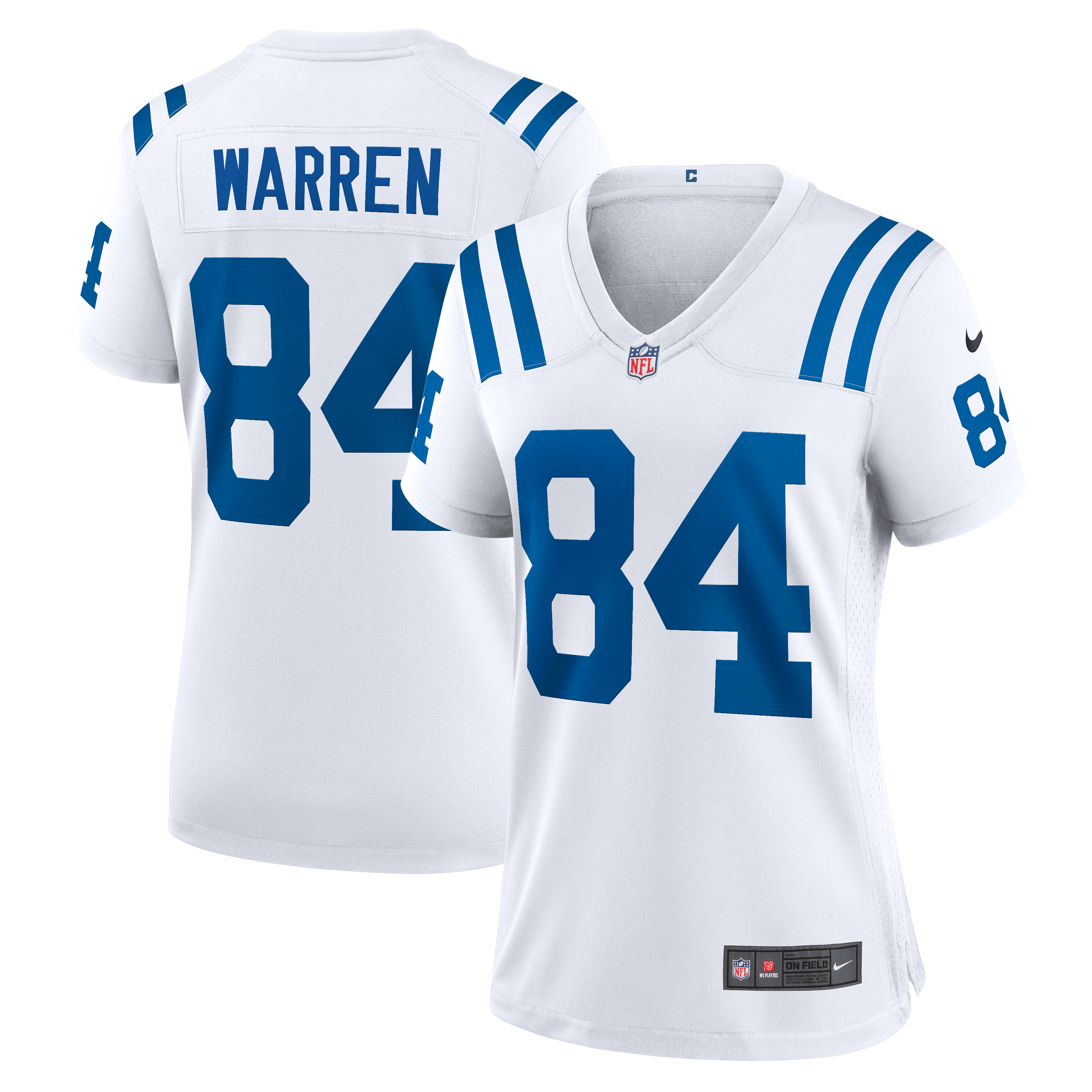 Women's Indianapolis Colts Tyler Warren Nike White Game Jersey