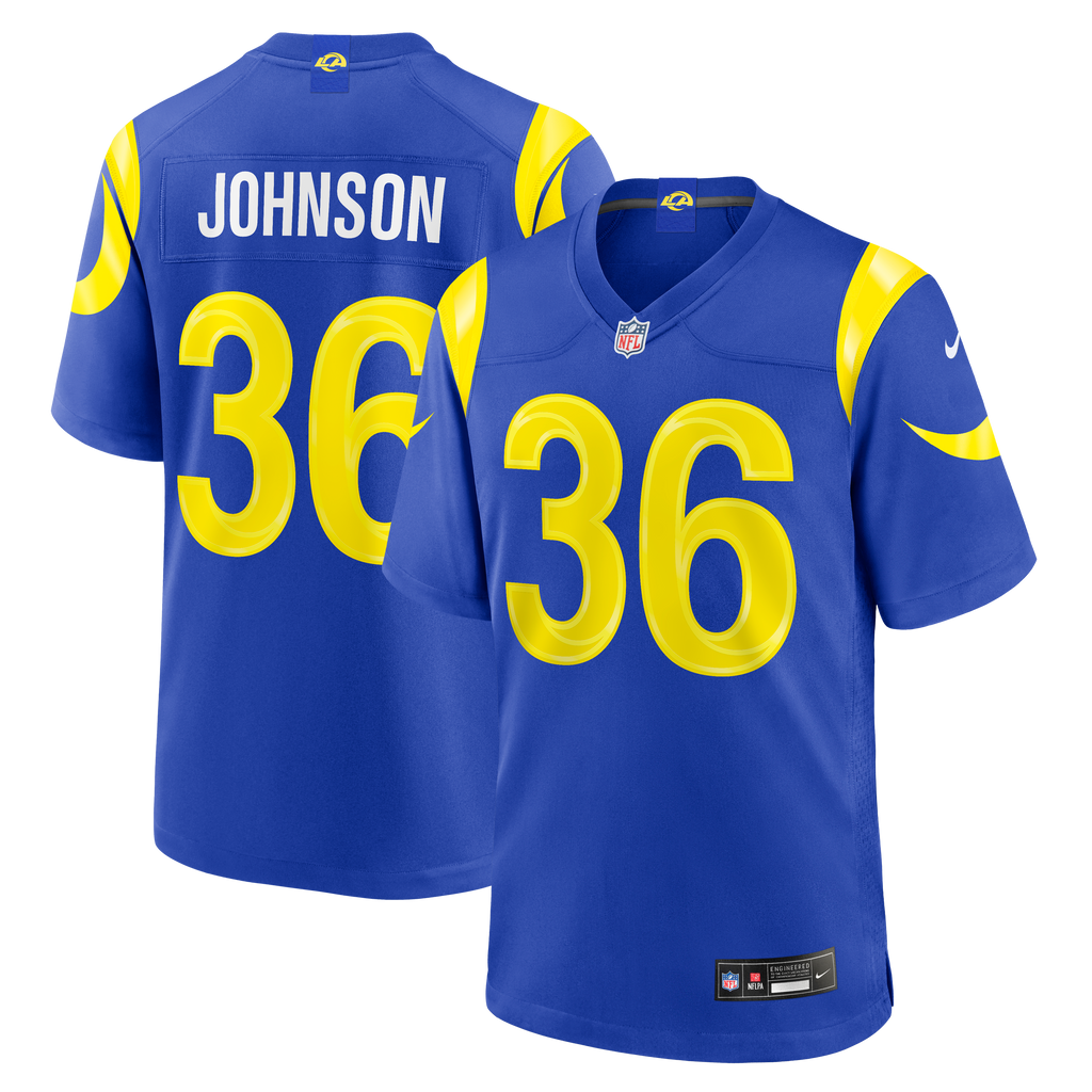 Men's Los Angeles Rams Alex Johnson Nike Royal Team Game Jersey